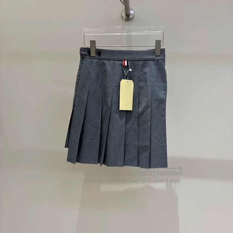 Other Thom Browne Classic Pleated Skirt - Medium Gray Size 26" / US 2 / IT 38 - 2 Thumbnail