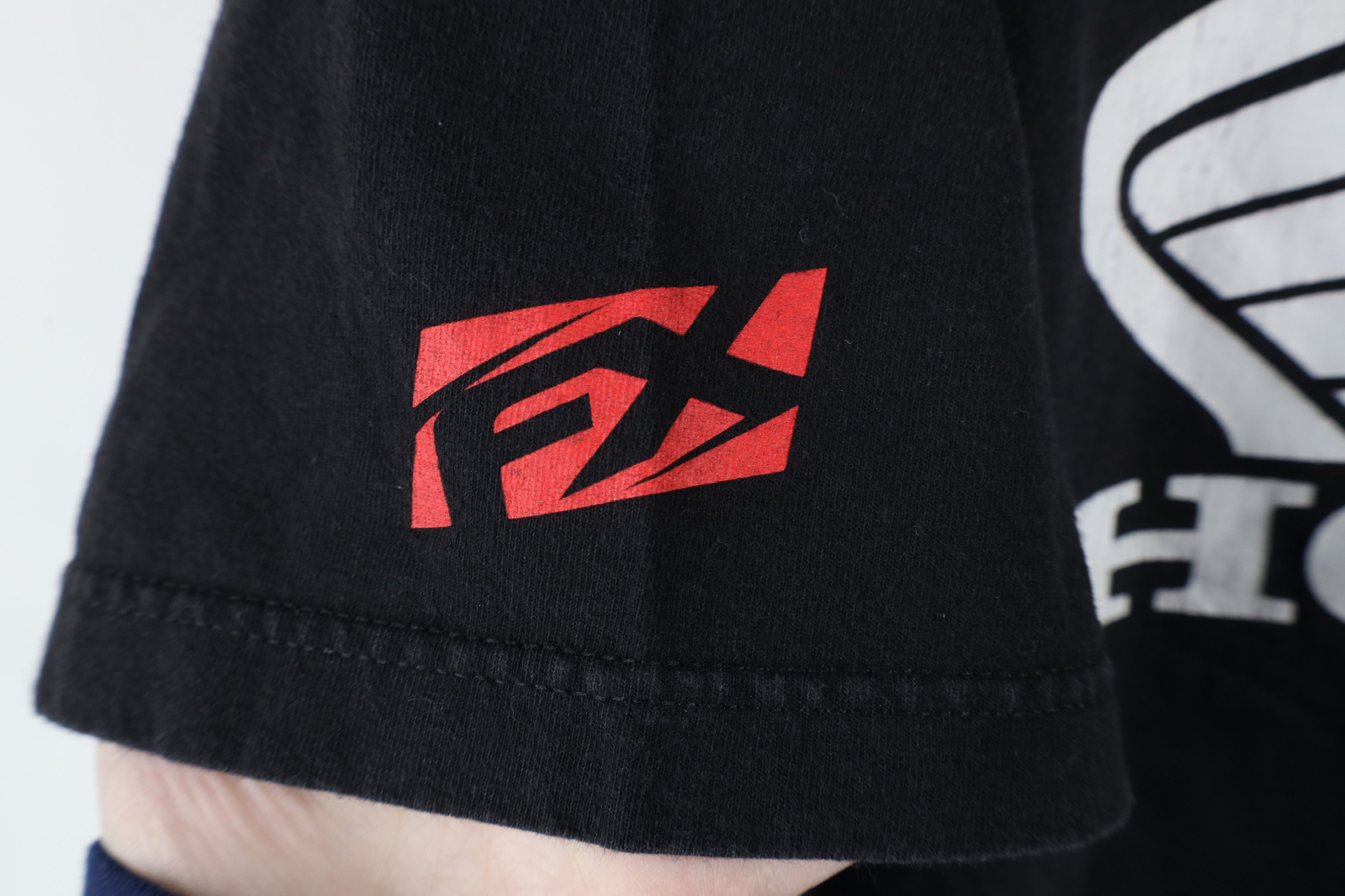 Vintage Vintage Y2K Factory Effex Honda Racing Spell T-Shirt Black Size US XXL / EU 58 / 5 - 5 Thumbnail