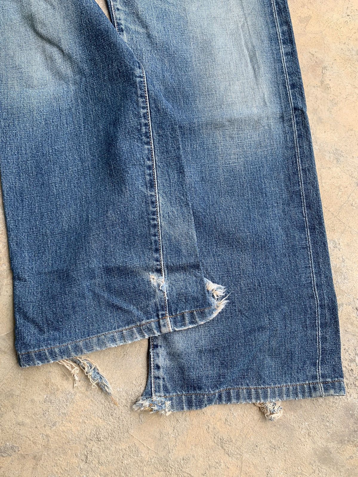 Edwin × Japanese Brand Vintage Edwin 505X Baggy Selvedge Distressed Denim Size US 29 - 16 Thumbnail
