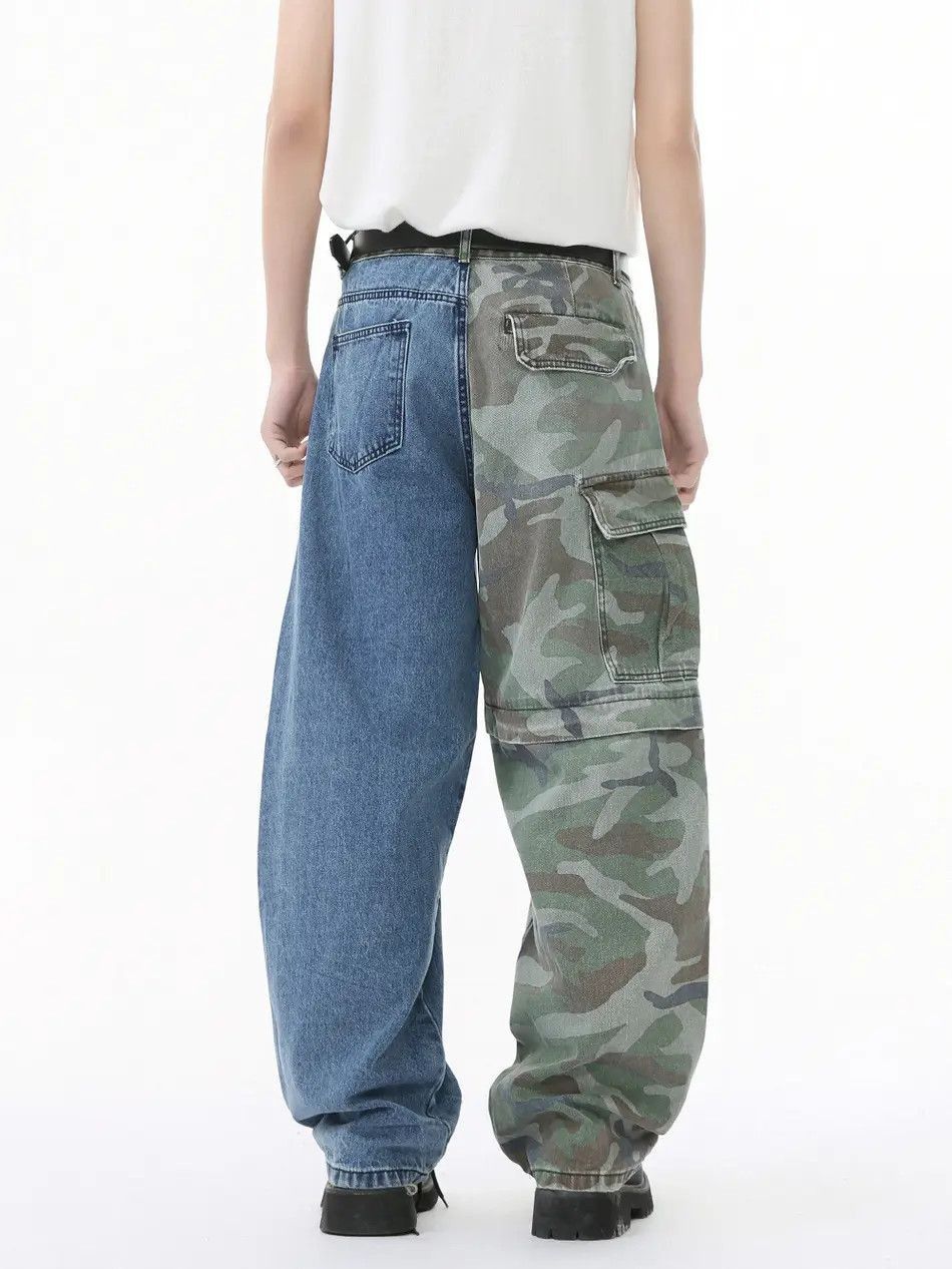 Japanese Brand Retro loose high street pocket jeans Size US 32 / EU 48 - 2 Thumbnail