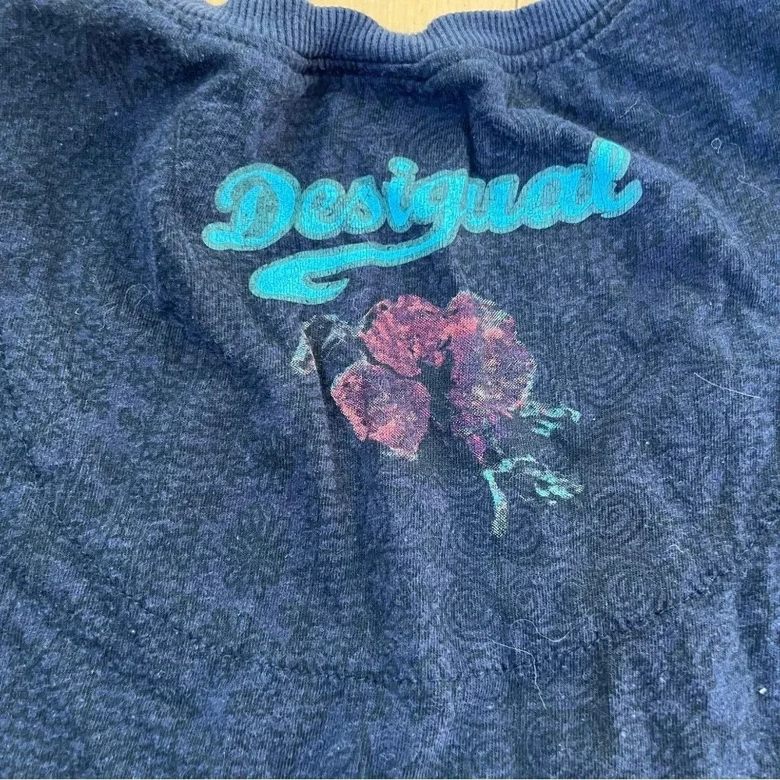 Desigual Desigual Beaded Short Sleeve Top Sz S Multicolored Boho Y2K Size S / US 4 / IT 40 - 10 Thumbnail