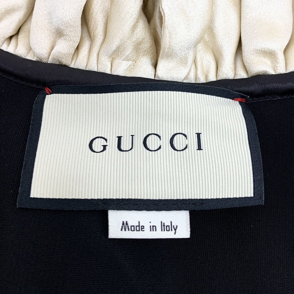 Gucci Gucci Black Ruffled V-neck Long Sleeve Dress K26WX Size M / US 6-8 / IT 42-44 - 5 Thumbnail
