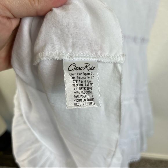 Charo Ruiz Charo Ruiz Ibiza 'Stelle' Smocked Tiered Swing Lace Dress Size M / US 6-8 / IT 42-44 - 10 Thumbnail