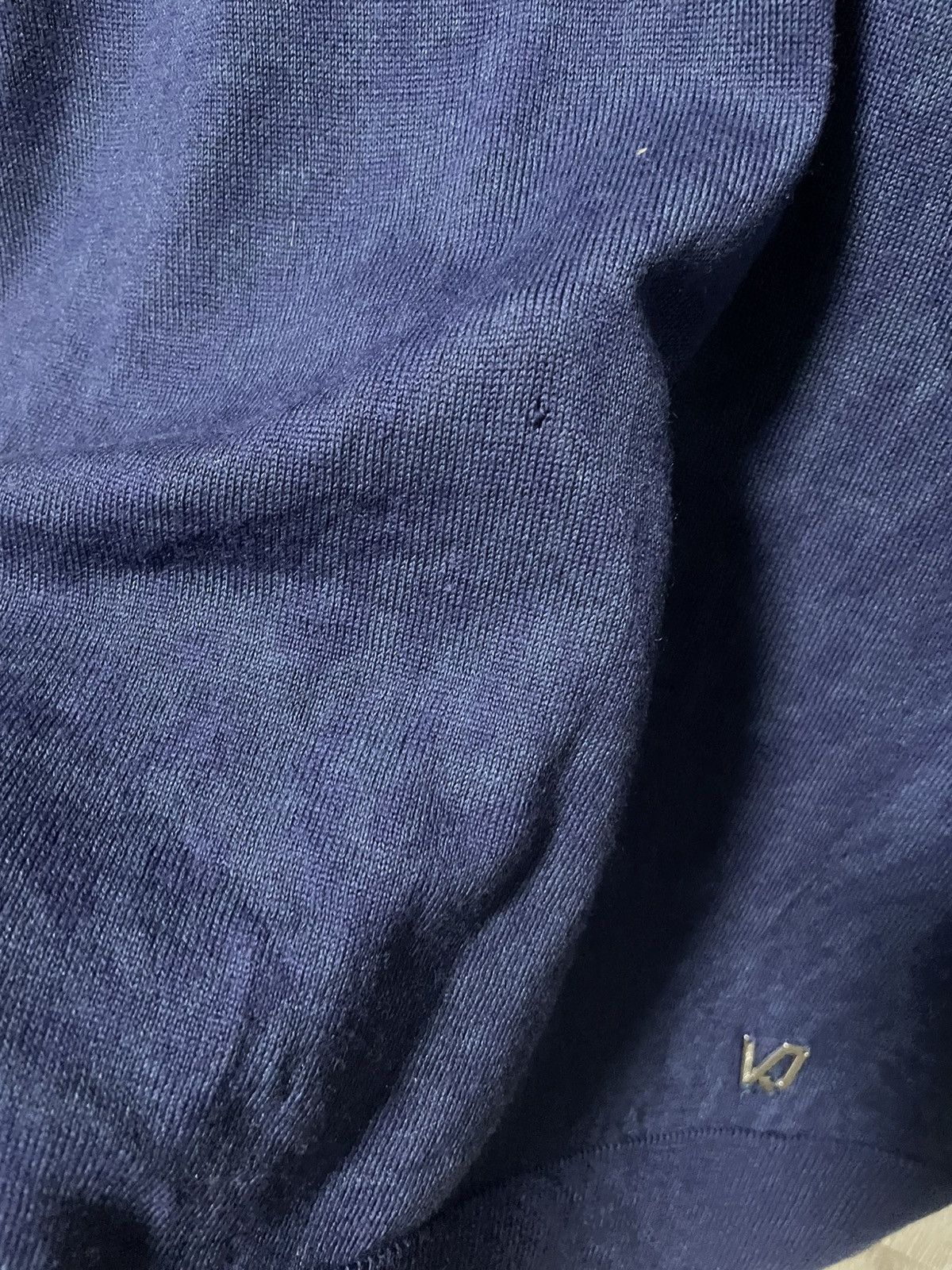 Versace × Versace Jeans Couture Versace Jeans Leopard Jacquard Longline Sweater Blue Tunic Size S / US 4 / IT 40 - 7 Thumbnail