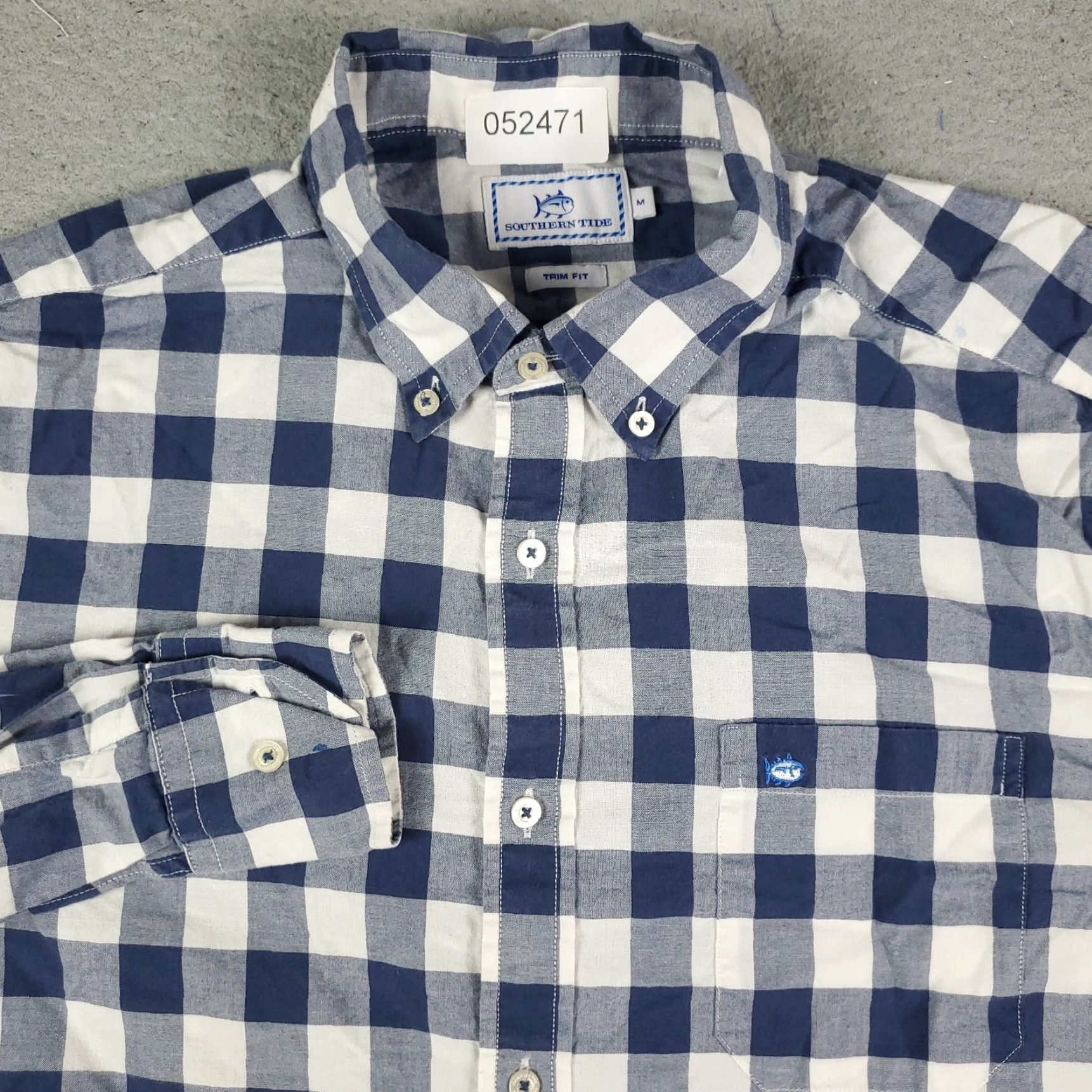 Southern Tide Southern Tide Shirt Mens Size Medium Blue Check Button-Up Long Sleeve Cotton Size US M / EU 48-50 / 2 - 2 Thumbnail
