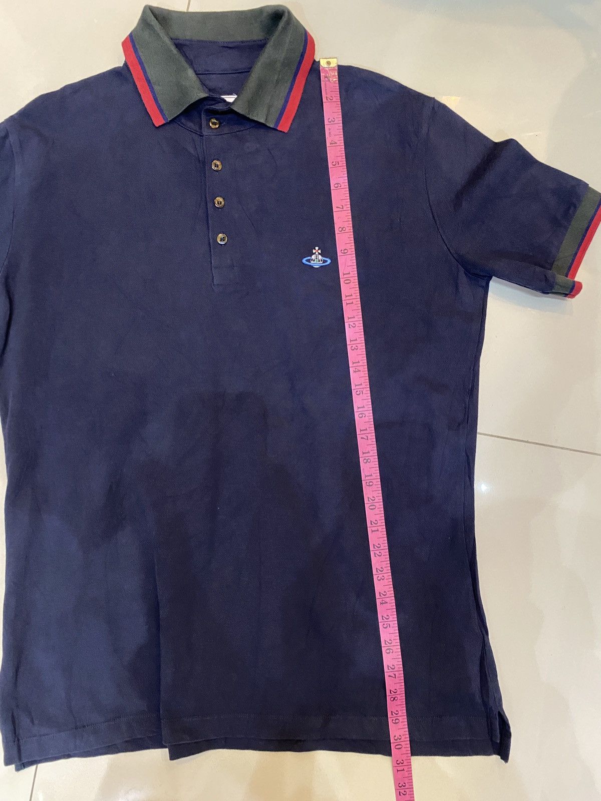 Vivienne Westwood Vivienne Westwood Polo Shirt Navy. Gucci style collar Size US XXL / EU 58 / 5 - 8 Thumbnail