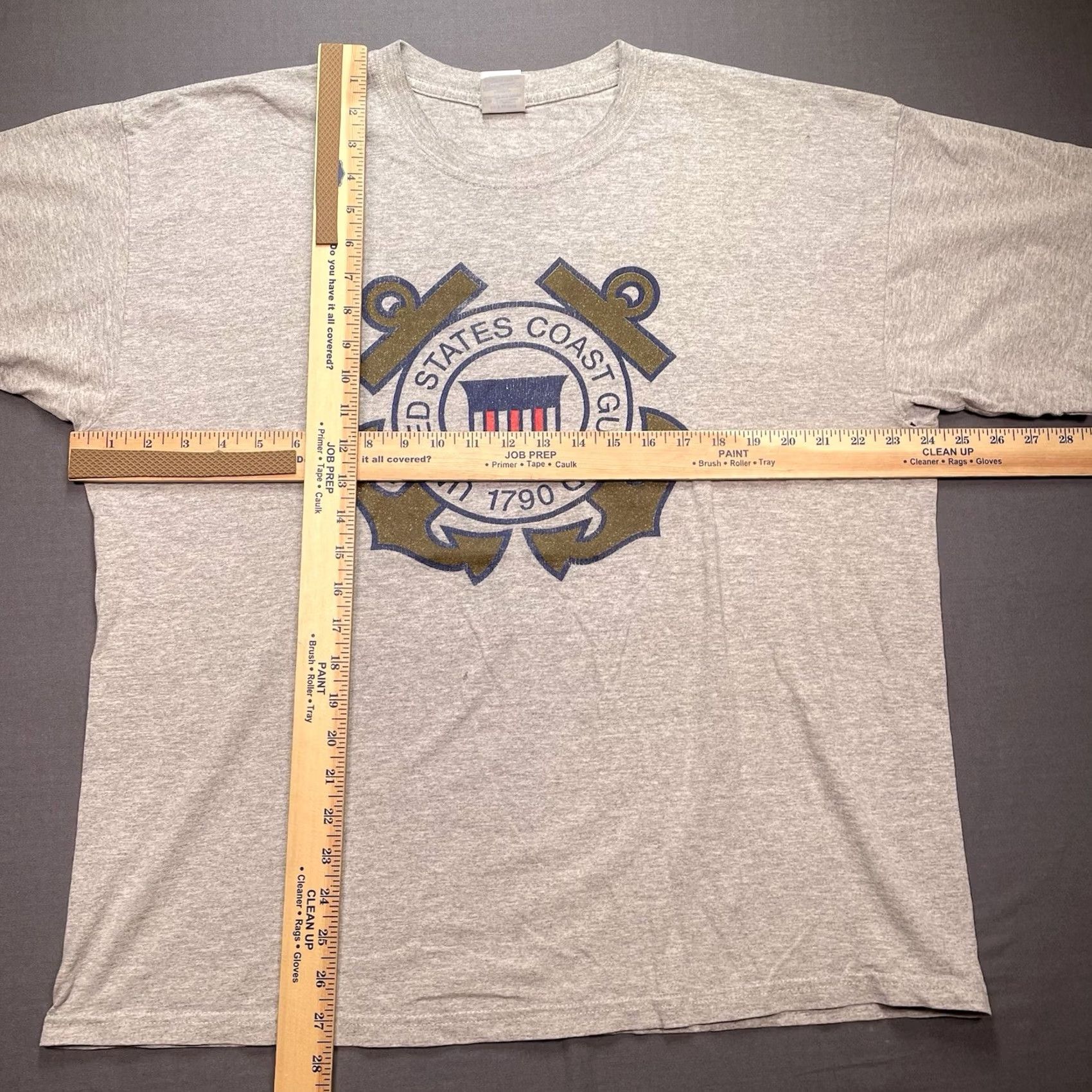Vintage VINTAGE US Coast Guard Shirt Mens XL Gray USCG Navy USAF 1790 Anchors Shield Logo T-Shirt Size US XL / EU 56 / 4 - 7 Thumbnail