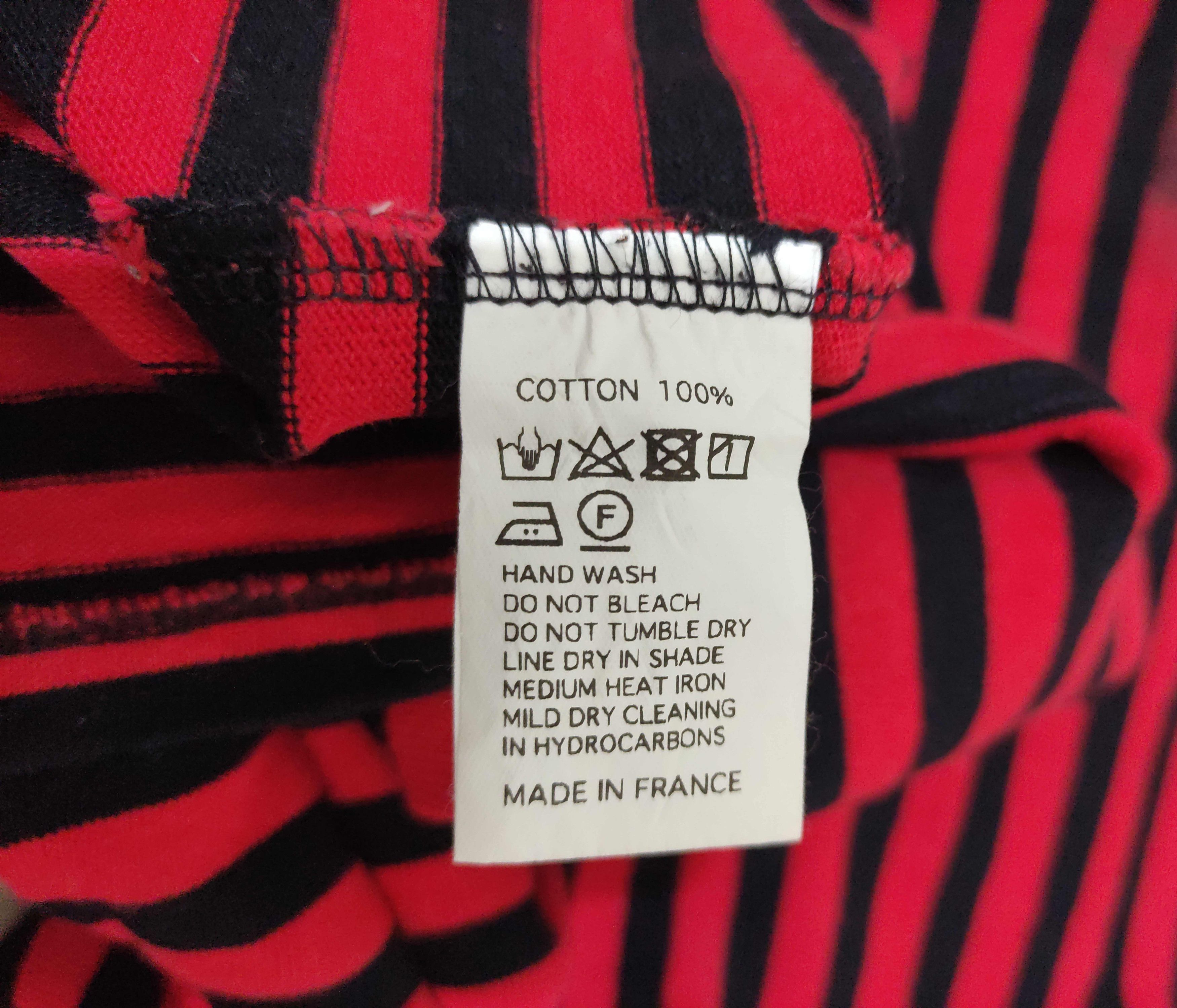 Japanese Brand Vintage Orcival France Red Black Striped Grunge style Size US M / EU 48-50 / 2 - 7 Thumbnail