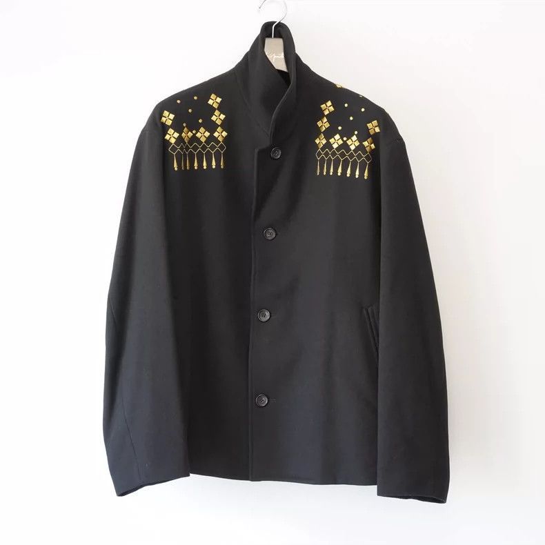 Yohji Yamamoto YohjiYamamoto1992AW gold-backed embroidered jacket-2505 Size US M / EU 48-50 / 2 - 2 Thumbnail