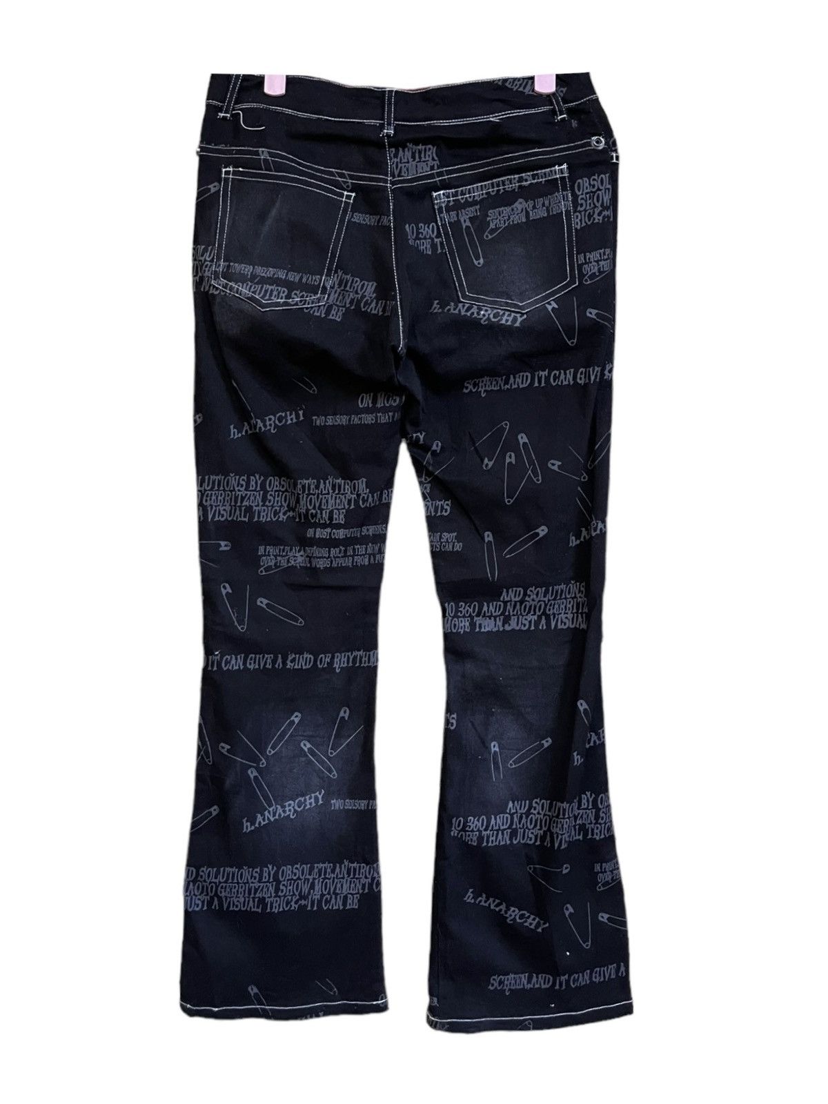 Seditionaries H.Anarchyism for Plus Punk Flare Jeans Size US 32 / EU 48 - 12 Thumbnail