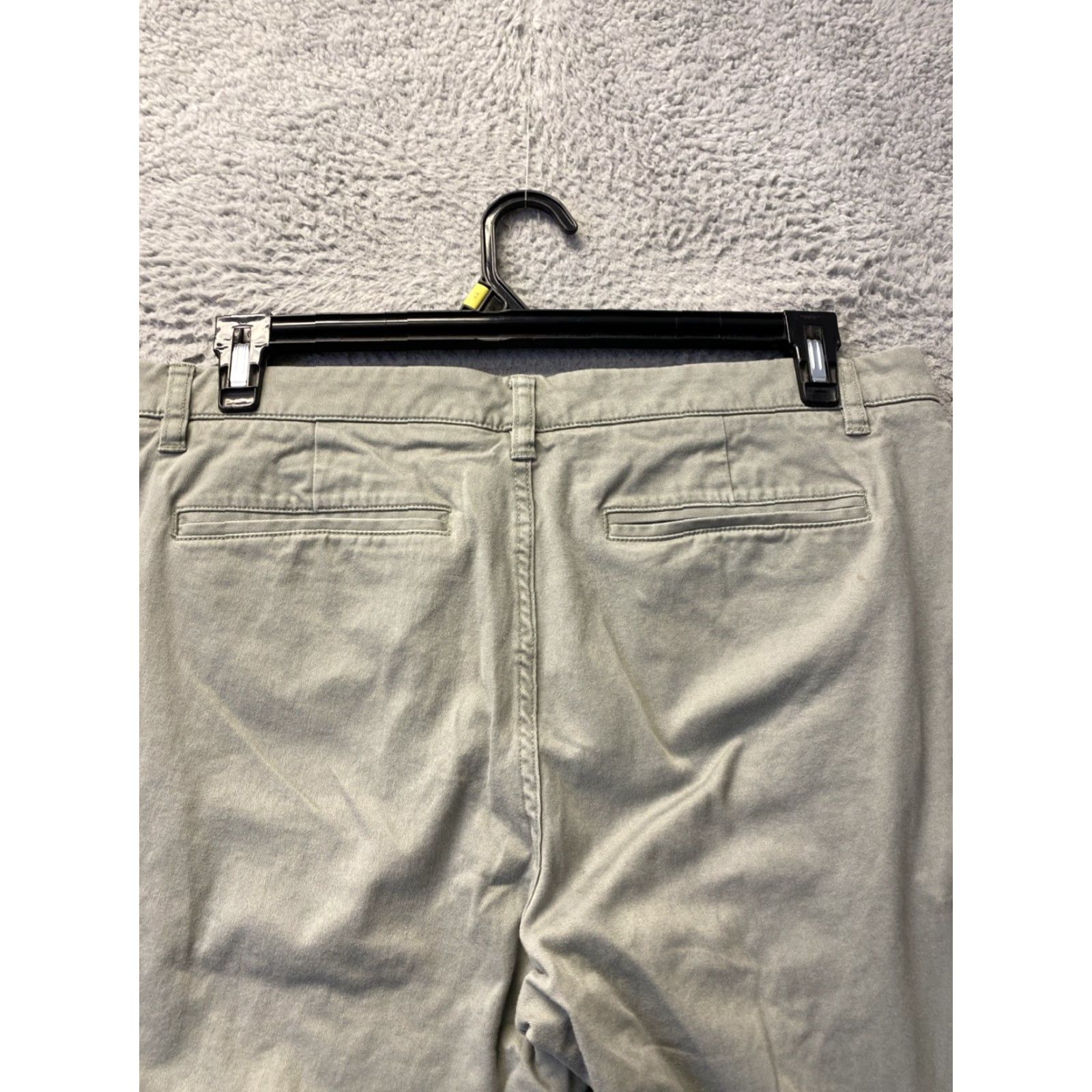 Vintage Hawker Rye Pants Men's 35x36 Sage Green Chino Flat Front Regular Straight Pockets Cotton Blend 0401 Size US 35 - 7 Thumbnail