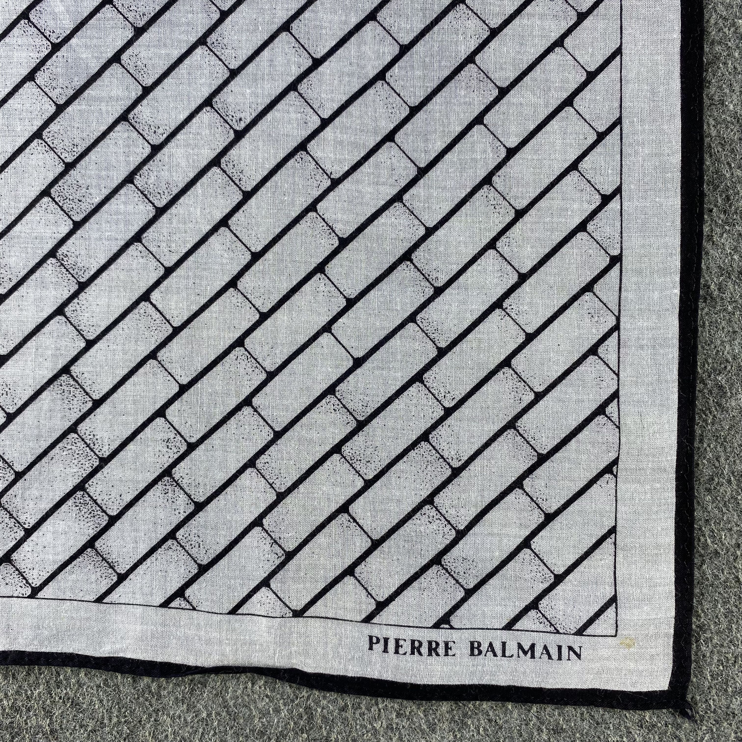 Pierre Balmain × Vintage Pierre Balmain Handkerchief/Neckerchief/Bandana HC716 Size ONE SIZE - 3 Thumbnail