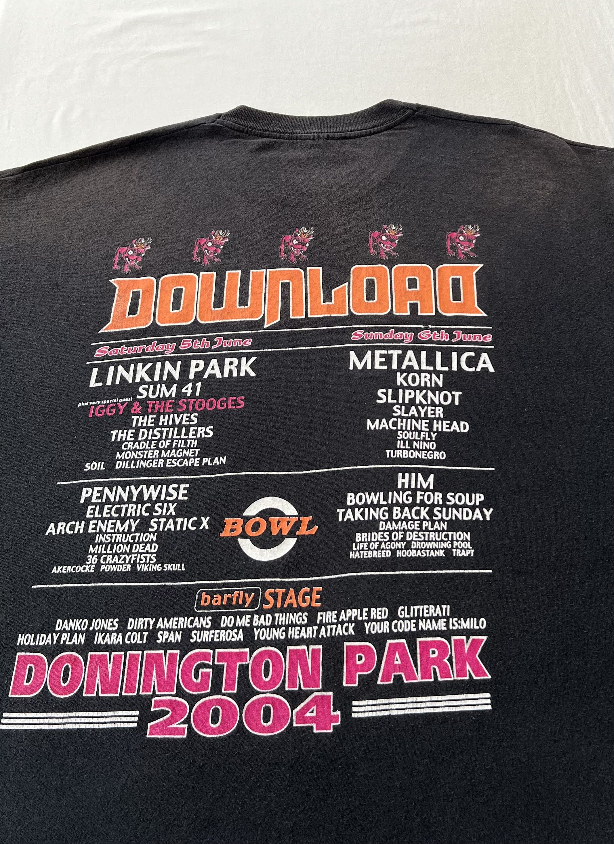 Band Tees Vintage 2004 Metallica St. Anger Download Donington T-shirt Size US XL / EU 56 / 4 - 16 Thumbnail