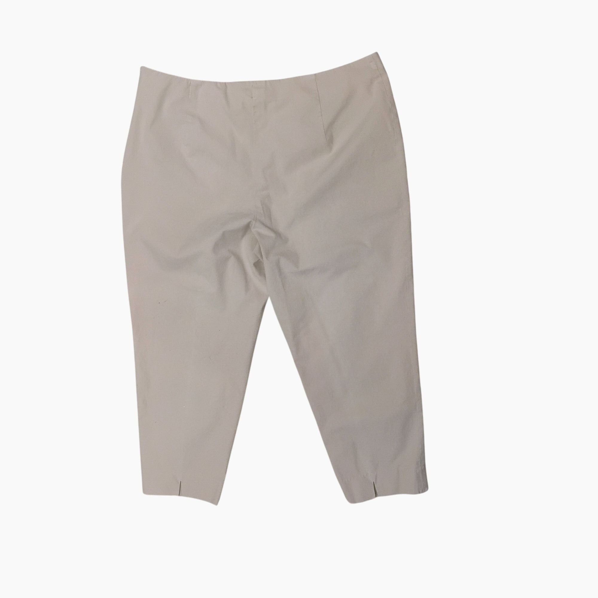 Piazza Sempione Piazza Sempione Audrey Beige Ankle Pants, IT 54 / US 18 XL, Size 40" / US 18 - 2 Thumbnail