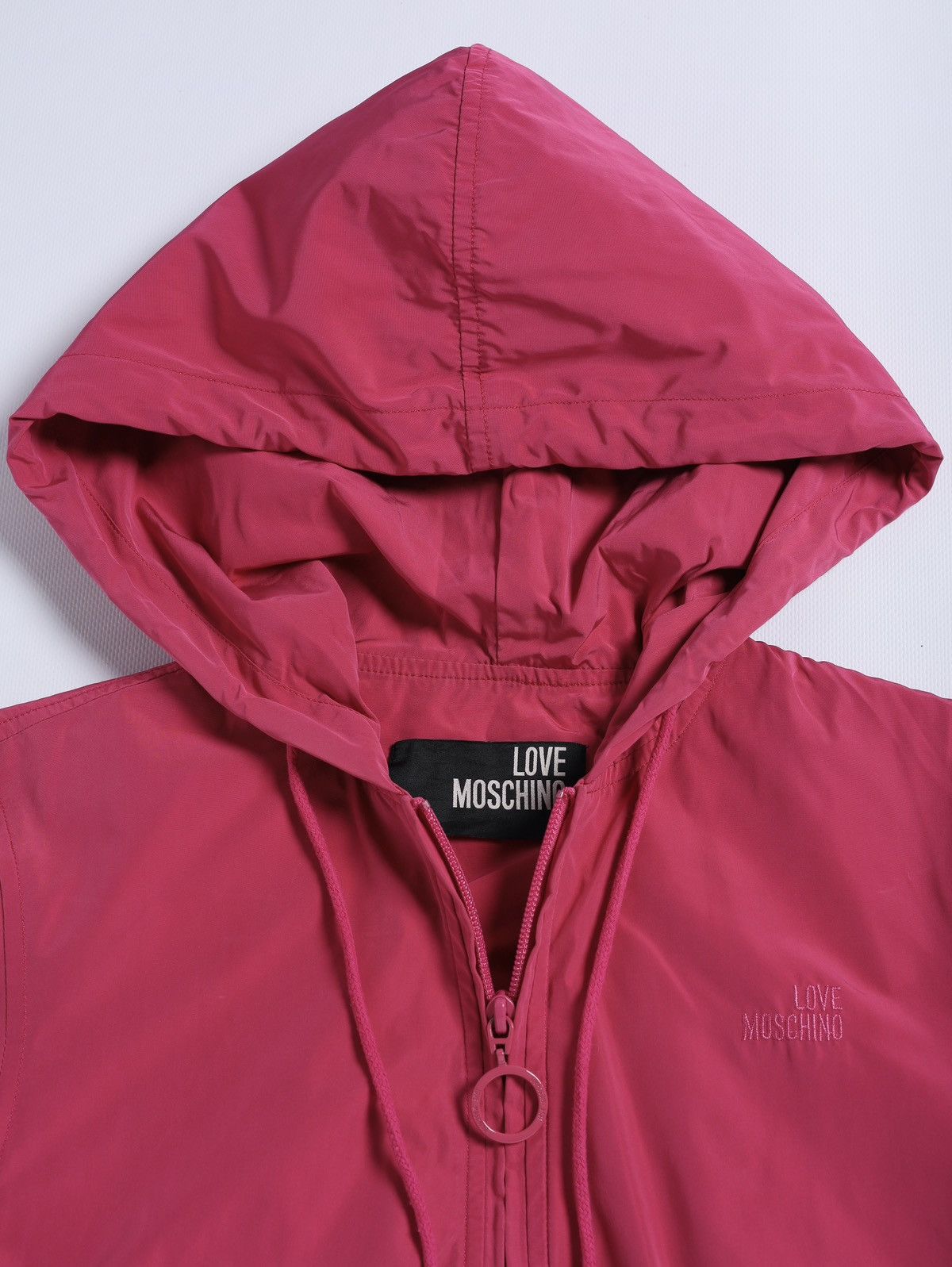 Love Moschino Love Moschino Nylon Crop Jacket Pink Size L / US 10 / IT 46 - 4 Thumbnail