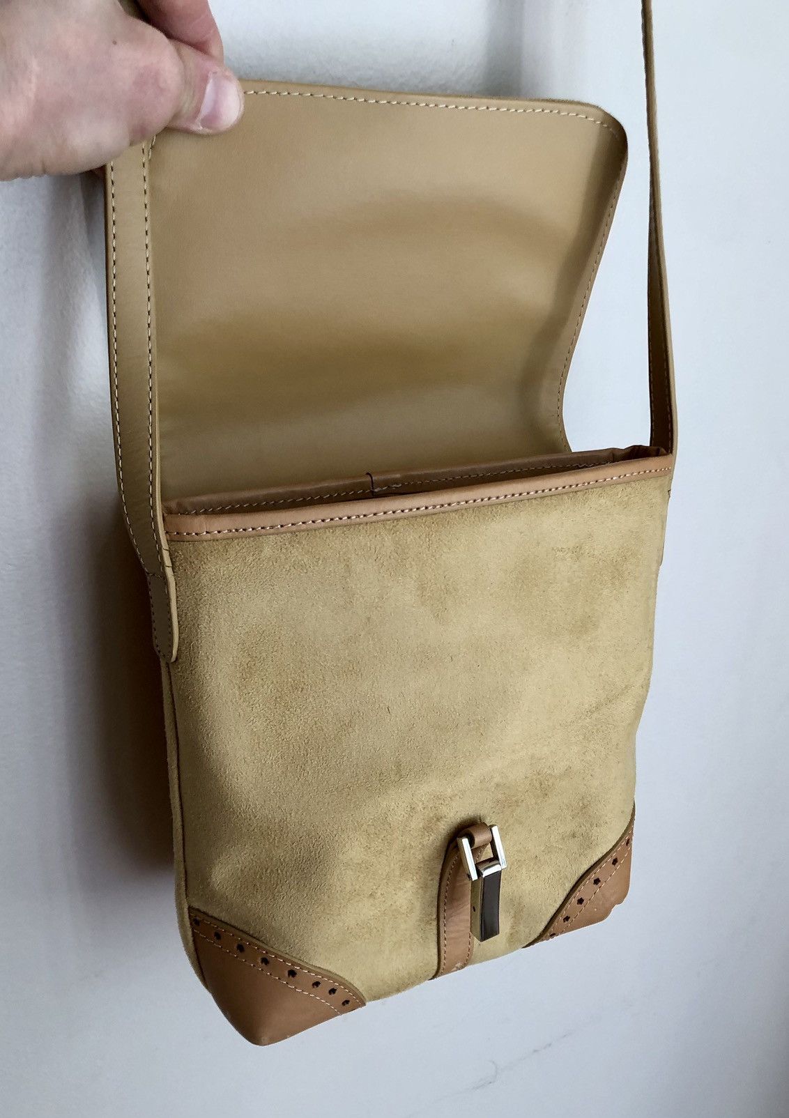 Hiroko Koshino Homme Hiroko Koshino Femme Vintage Suede Shoulder Bag Size ONE SIZE - 14 Thumbnail