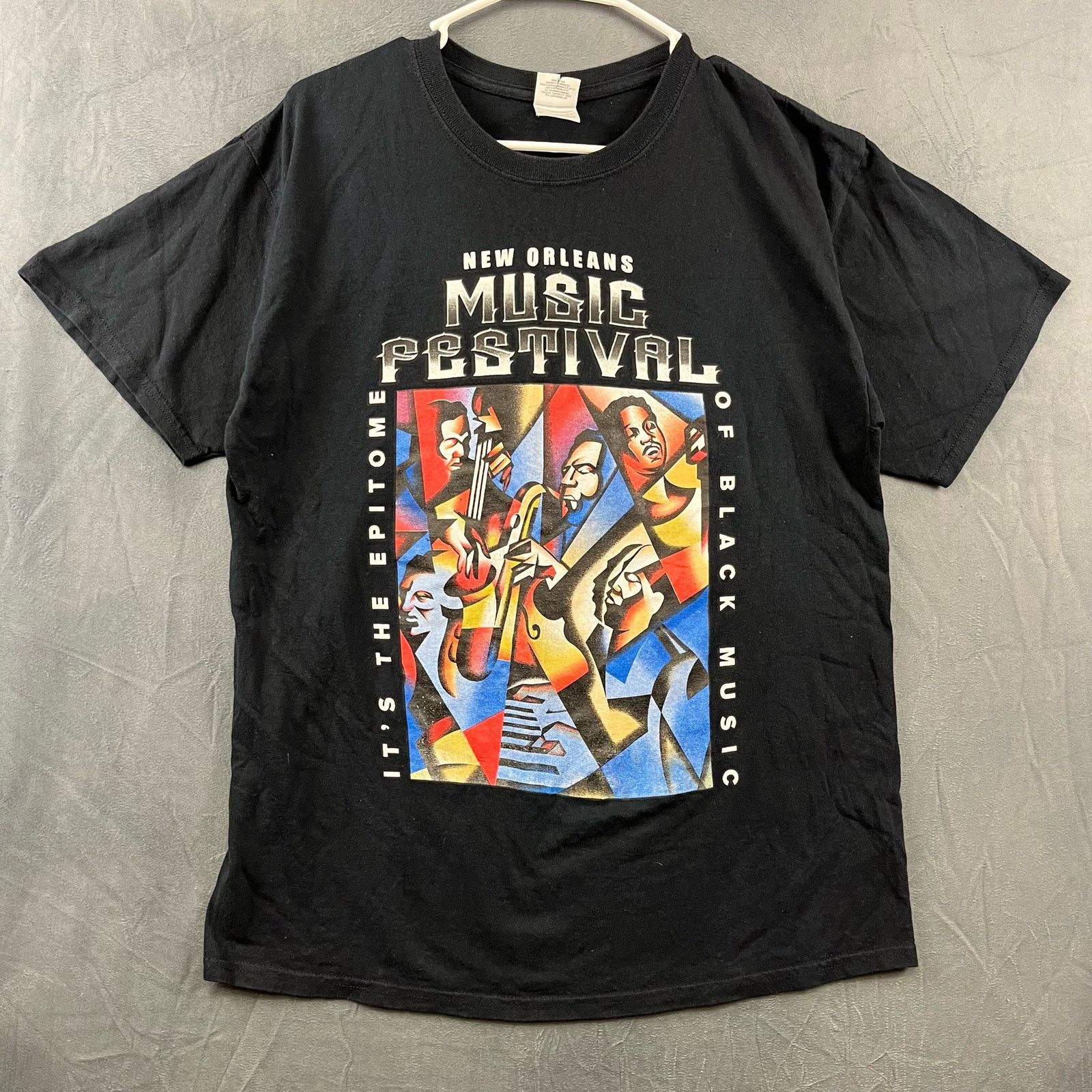 Gildan 2010 New Orleans Music Festival Shirt Graphic Jazz Music Size US L / EU 52-54 / 3 - 1 Thumbnail