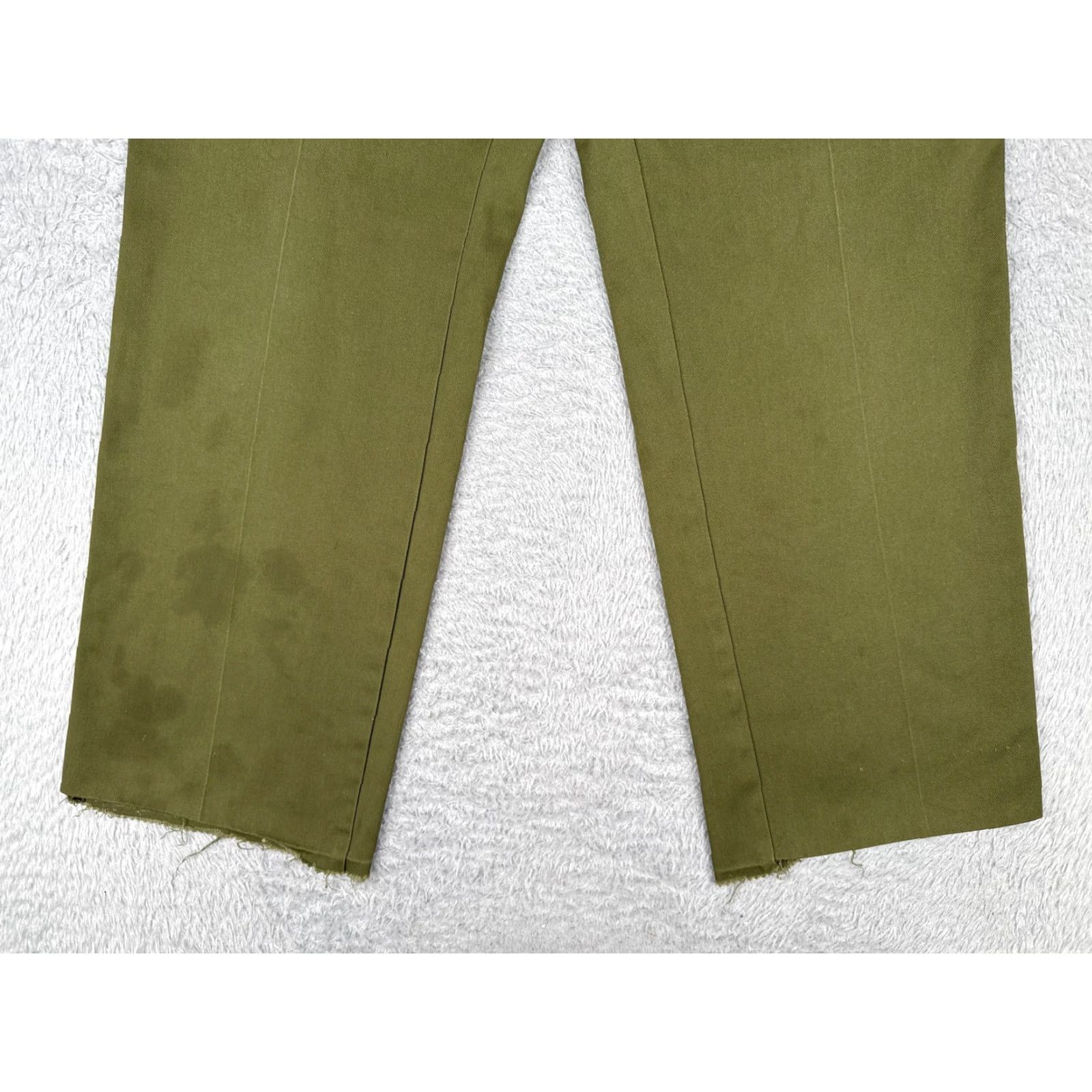 Vintage Boy Scouts of America Pants Mens 32x32 Olive Green Scouting Utility Unhemmed Size US 32 / EU 48 - 2 Thumbnail