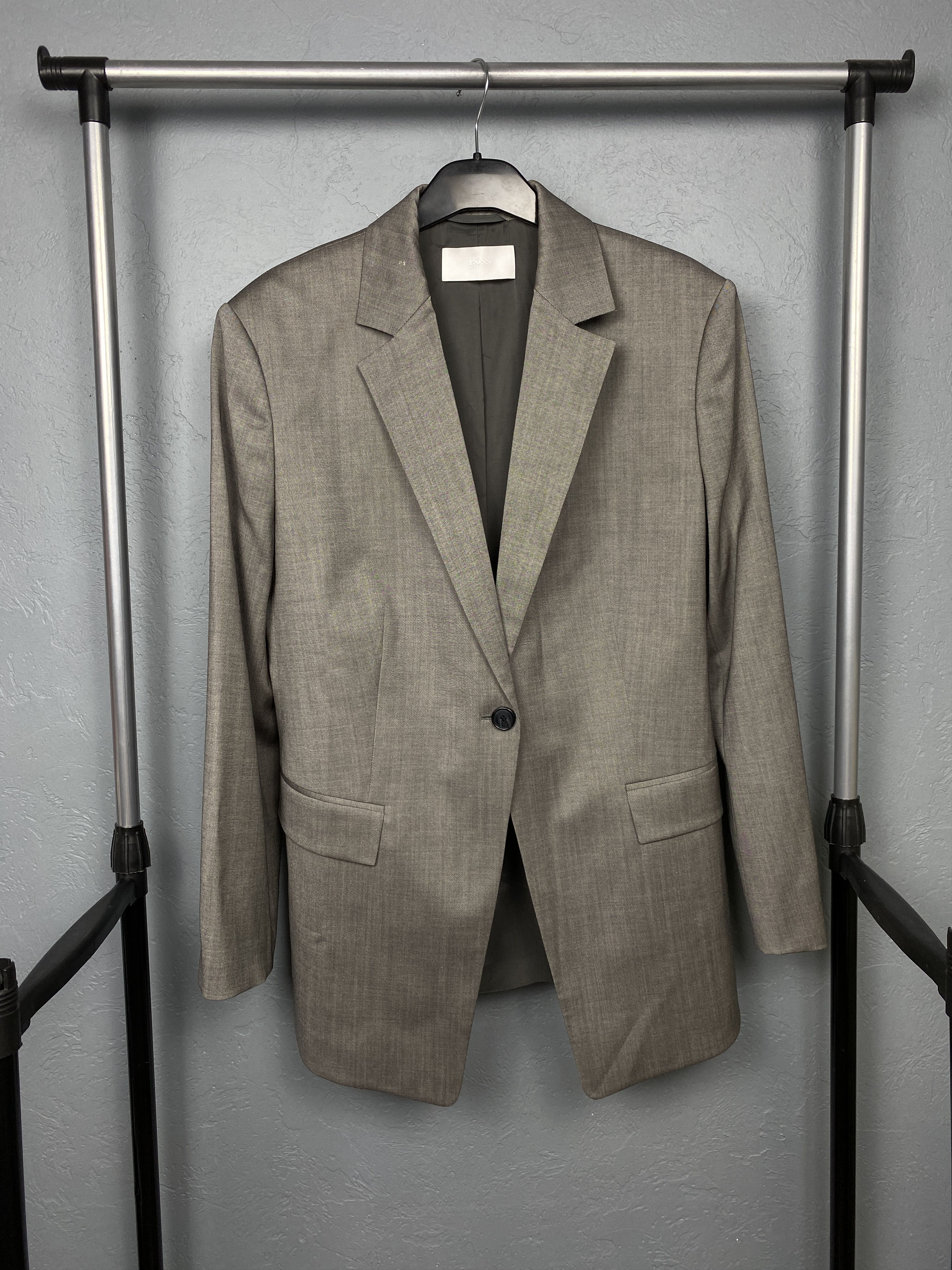 Hugo Boss Hugo Boss Womens Wool Blazer 1 button Jacket Size XL / US 12-14 / IT 48-50 - 1 Thumbnail