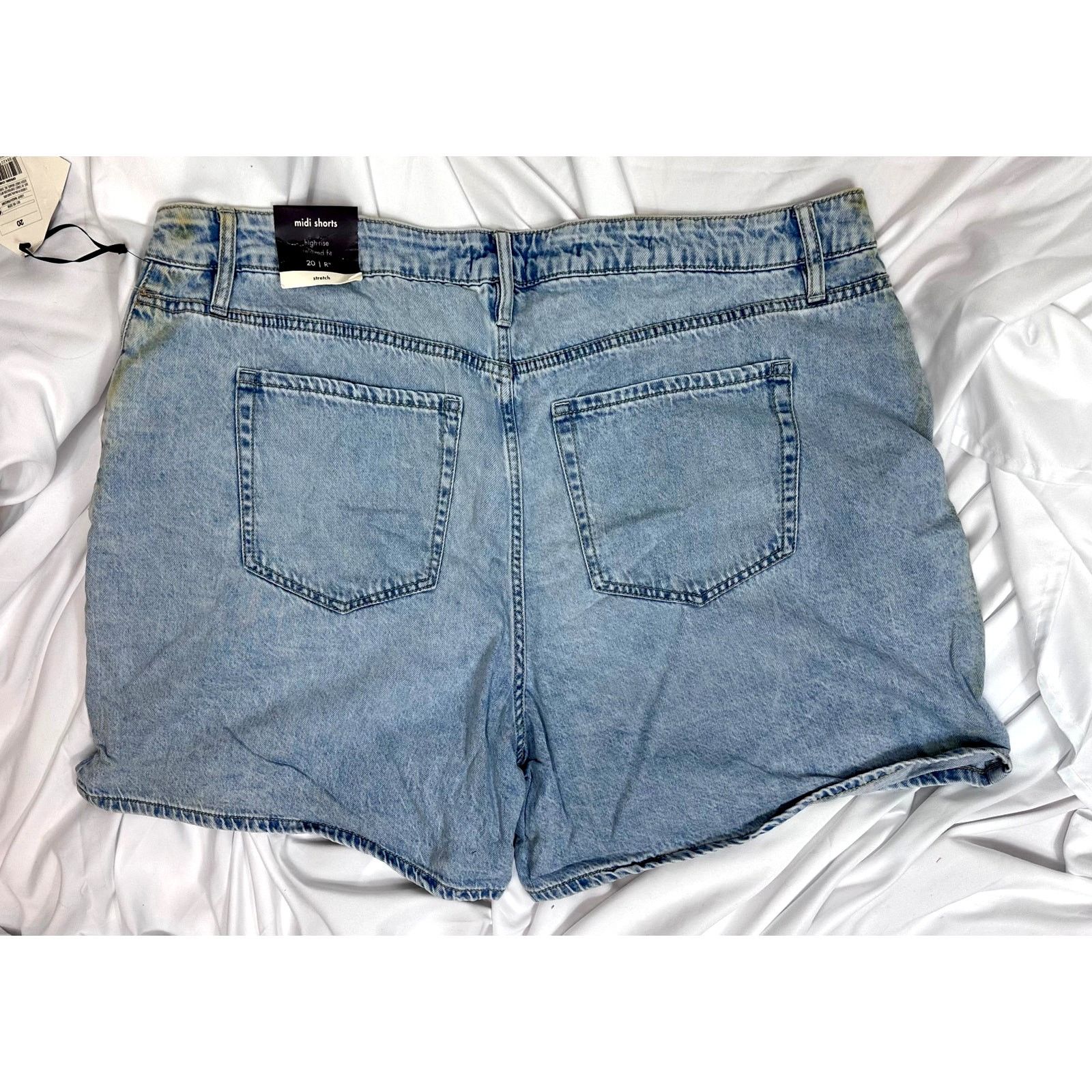 Other Ava & Viv Midi No Gap Waistband Shorts Denim size 20R Size 42" / US 20 - 9 Thumbnail