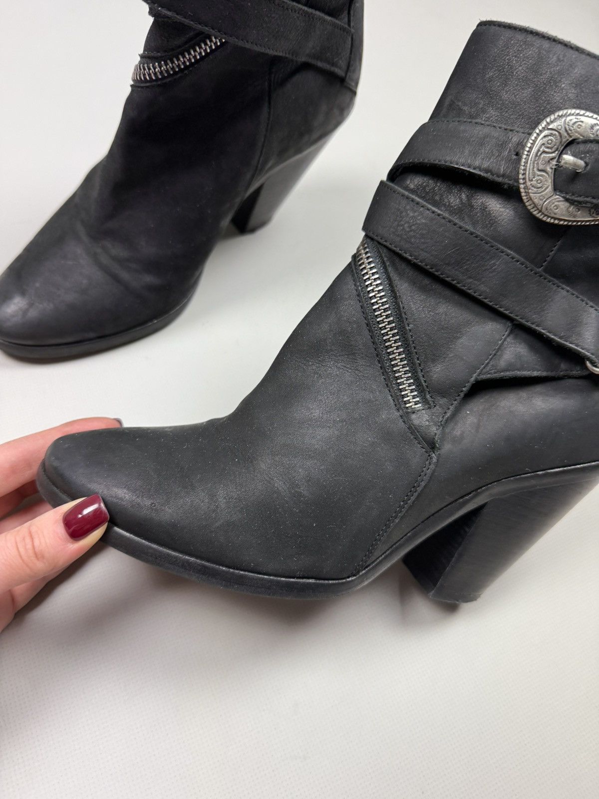 Allsaints Allsaints Ladies Avant-Garde Heeled Ankle Boots Shoes Size US 9 / IT 39 - 13 Thumbnail