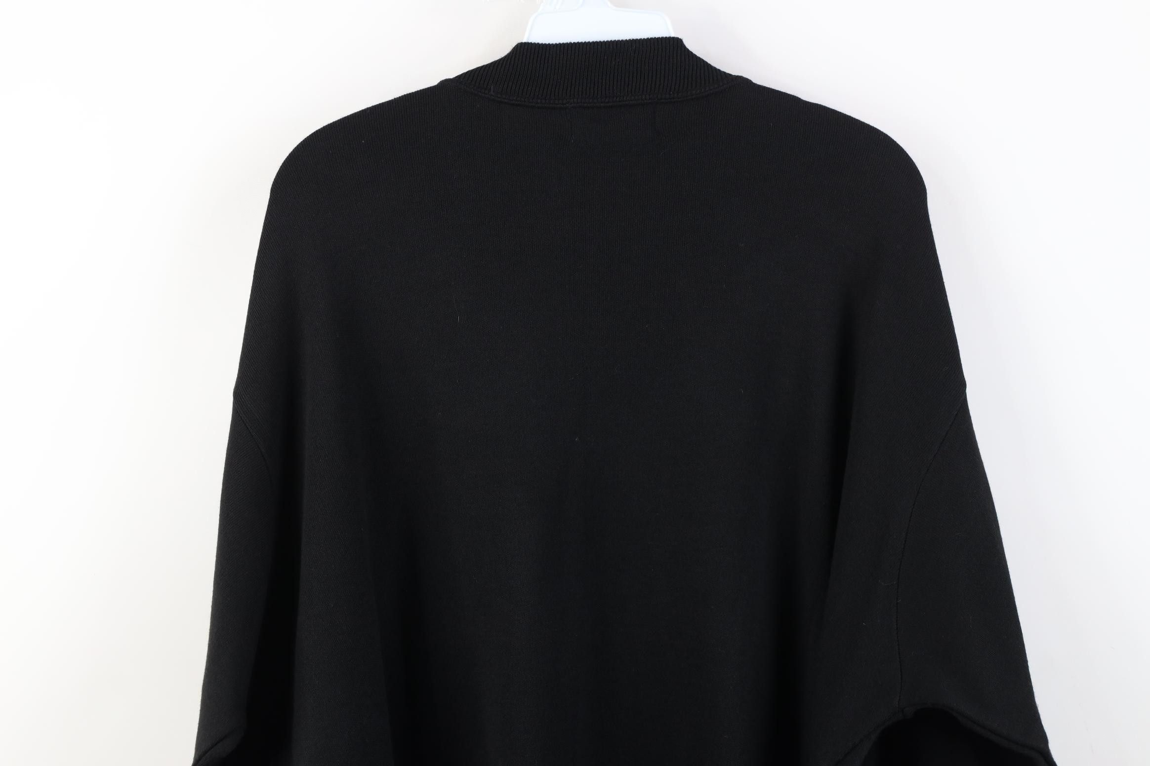 Vintage Vintage 70s Streetwear Knit Mock Neck Sweater Black USA Size US XL / EU 56 / 4 - 8 Thumbnail