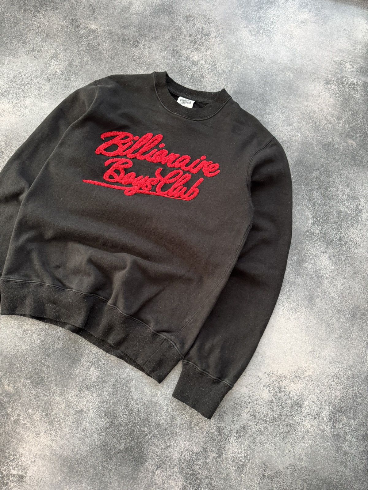 Billionaire Boys Club Billionaire Boys Club Red Chenille Script Sweatshirt Size US S / EU 44-46 / 1 - 3 Thumbnail