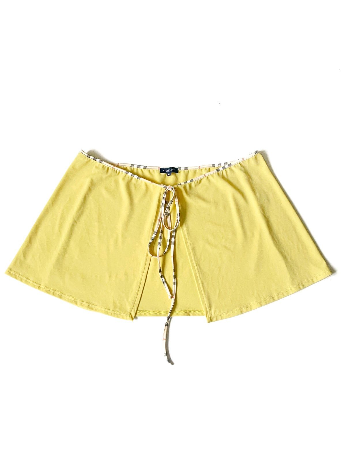 Burberry Burberry Beach Yellow Drawstring Skirt Nova Check Size M Size 27" / US 4 / IT 40 - 1 Thumbnail