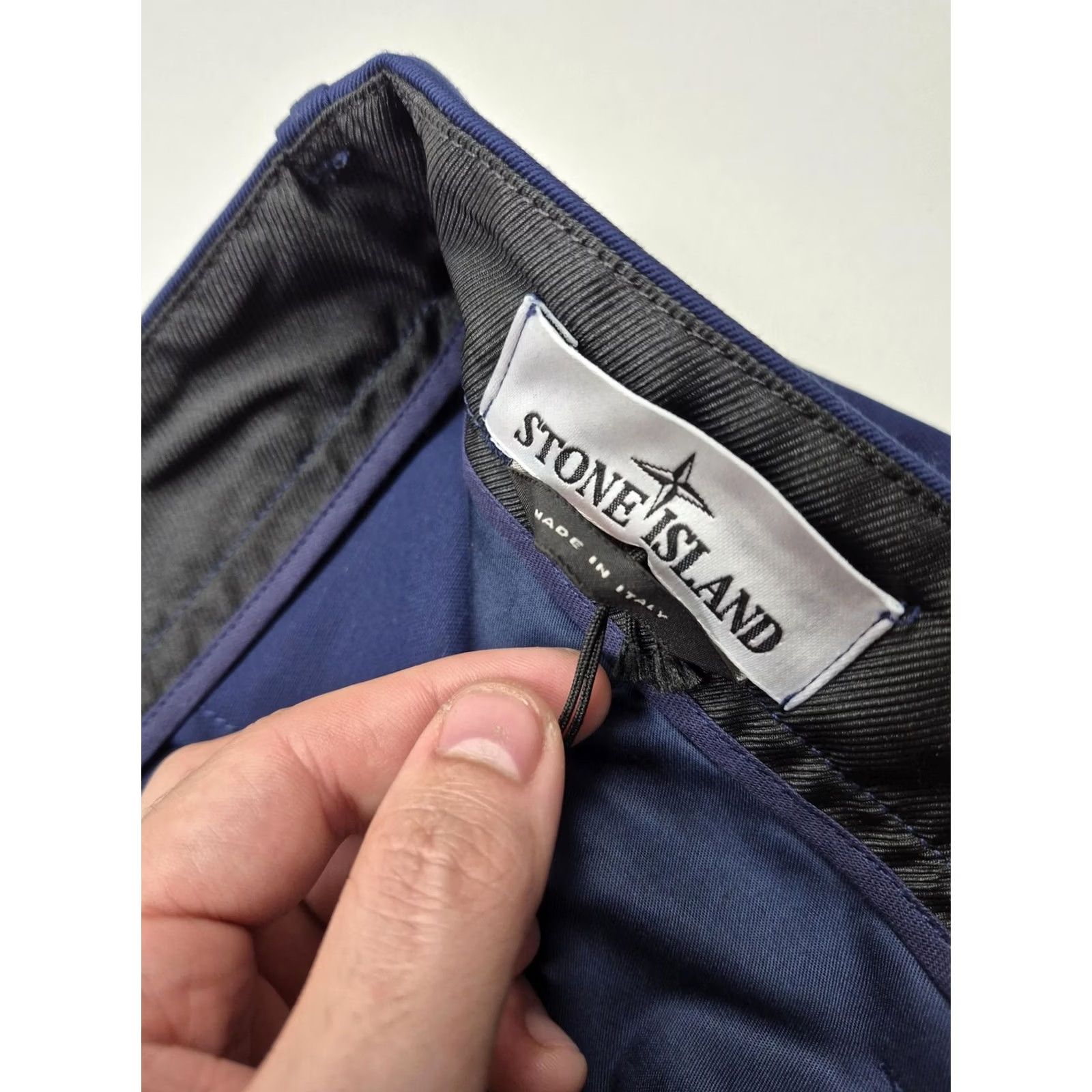 Stone Island Stone Island Chino Pants Mens 34x31 Blue Canvas Logo Italy NWT Straight Pocket Pants Size US 34 / EU 50 - 3 Thumbnail