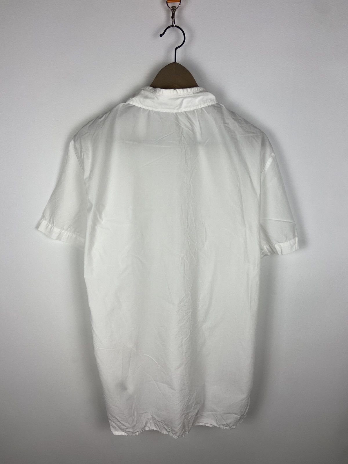 John Galliano Galliano Womens Collared White Button Shirt Logo Luxury Size XS / US 0-2 / IT 36-38 - 2 Thumbnail