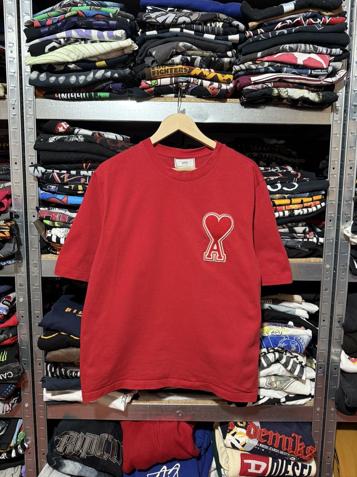AMI AMI Alexandre Mattiussi Oversized T-shirt Big Logo Y2K Hype Size US M / EU 48-50 / 2 - 1 Thumbnail
