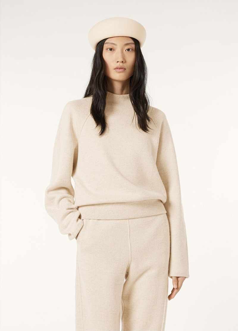 Loro Piana o1srvl11e0526 FAP0750 Brienno Sweatshirt in Ecru Size L / US 10 / IT 46 - 4 Thumbnail