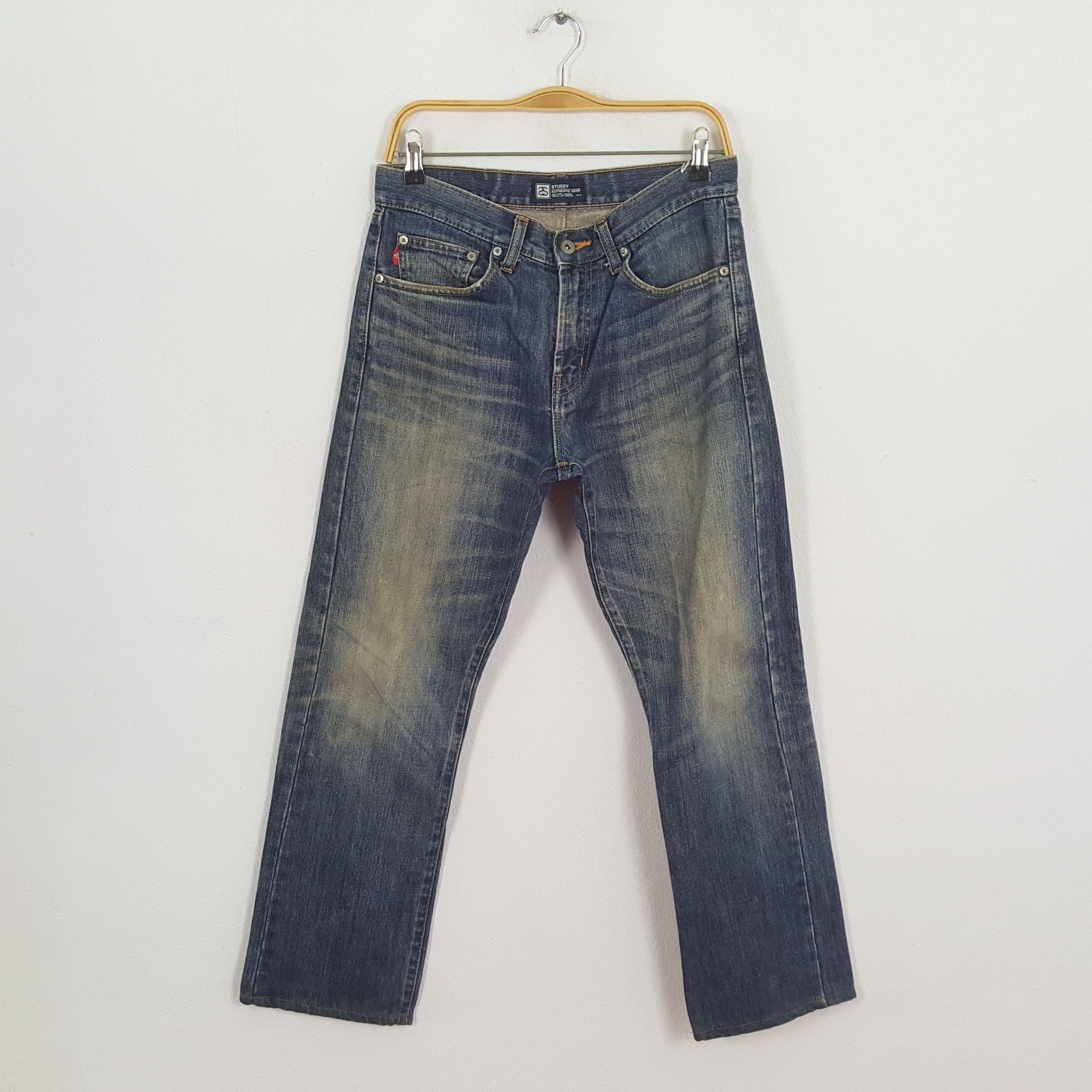 Stussy × Vintage Vintage STUSSY Streetwear Skateboard Style Big Logo Jeans Size US 30 / EU 46 - 4 Thumbnail