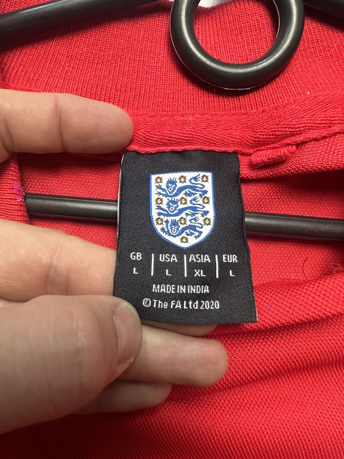 Vintage Vintage England soccer jersey red Retro L Size US L / EU 52-54 / 3 - 4 Thumbnail