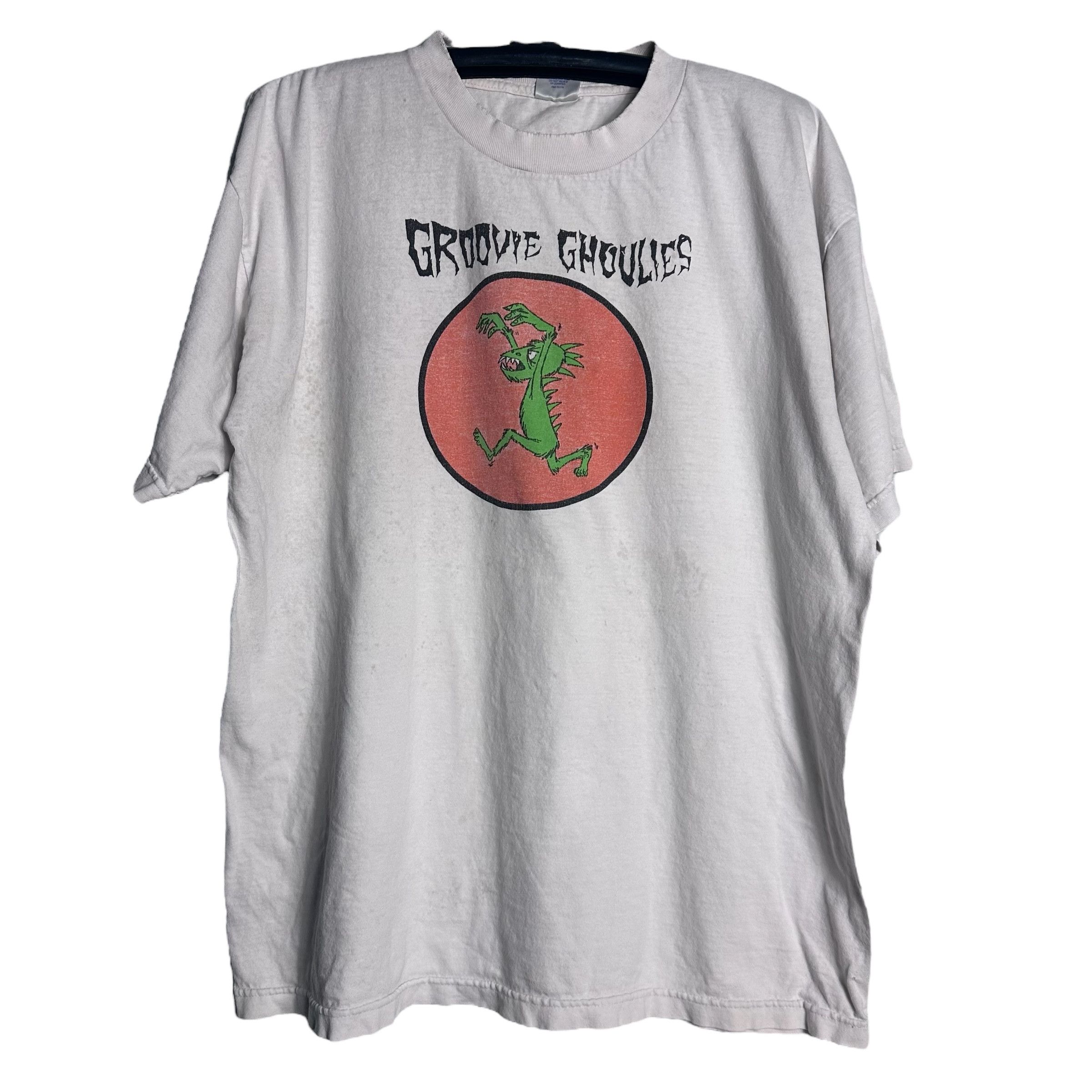 Band Tees × Vintage 🔥RARE🔥Vintage Groovie Ghoulies Look Out Record T-shirt Size US XL / EU 56 / 4 - 1 Thumbnail