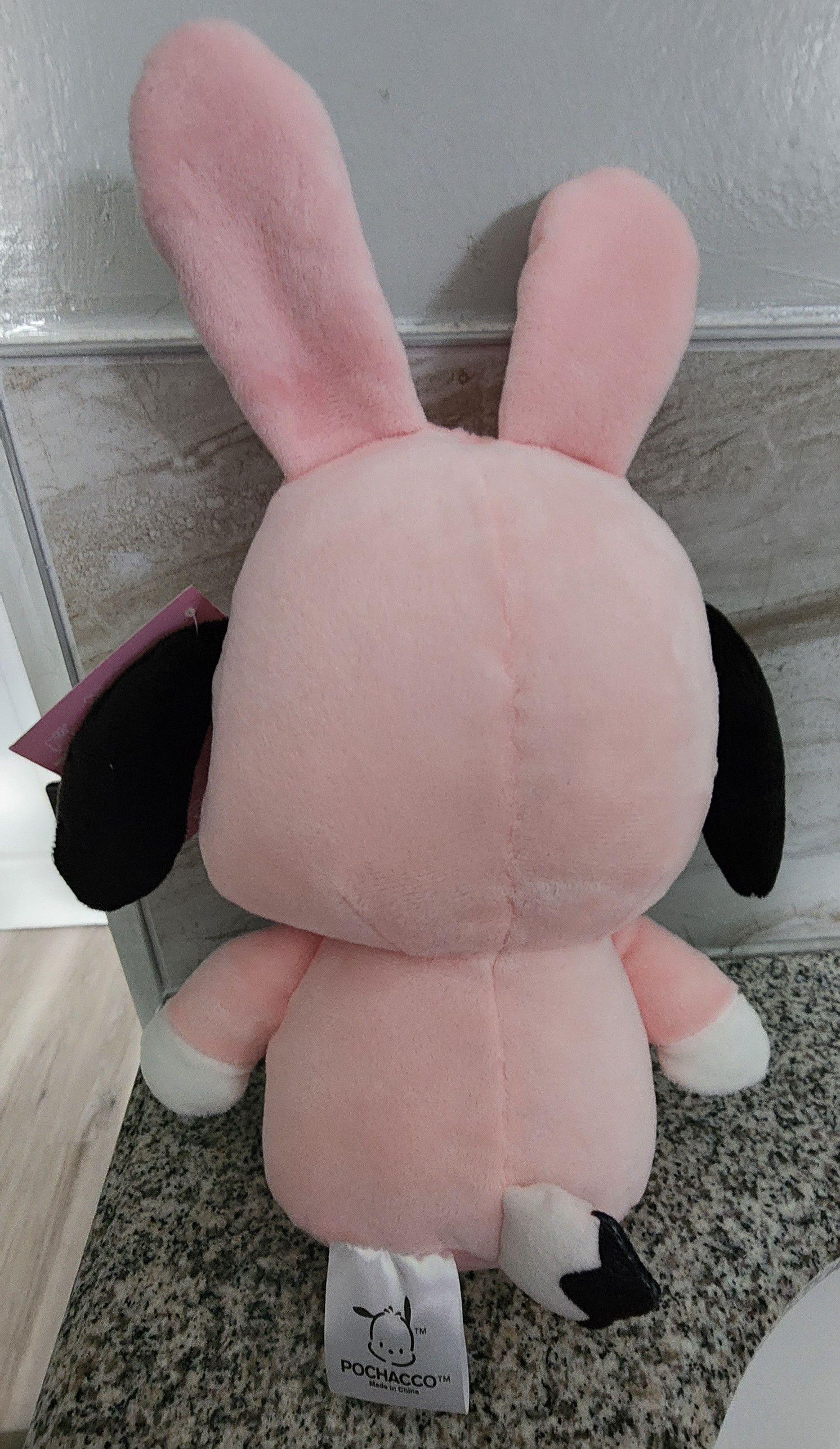 Other NWT Sanrio Pochacco 2024 Easter Pink Bunny Plush 12" Size ONE SIZE - 2 Thumbnail
