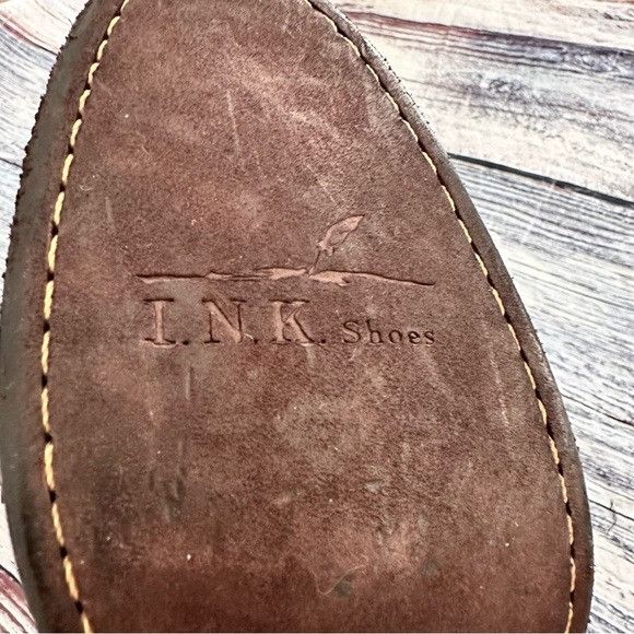 Vintage I.N.K. Shoes Vintage Brown Leather and Suede Western Style B Size US 7.5 / IT 37.5 - 10 Thumbnail