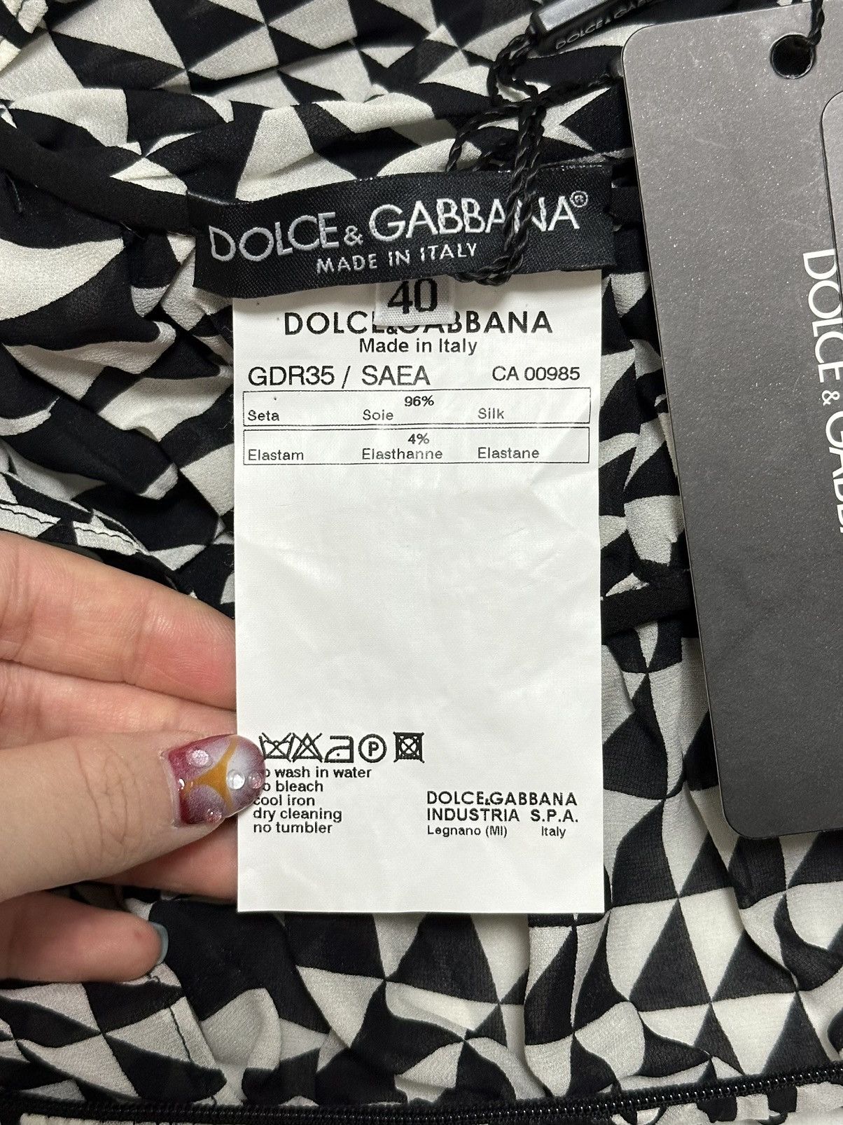 Dolce & Gabbana DOLCE&GABBANA F/W 2003 Psychedelic Print Laced Up Mini Dress Size M / US 6-8 / IT 42-44 - 5 Thumbnail