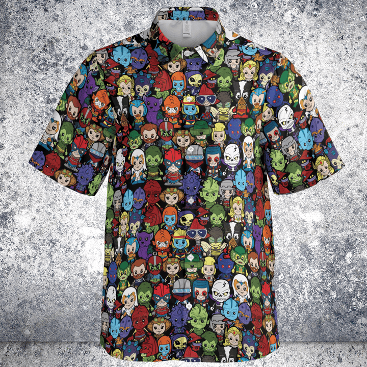 Designer × The Unbranded Brand Chibi Masters Of The Universe Characters Button Down Shirt Size US S / EU 44-46 / 1 - 4 Thumbnail