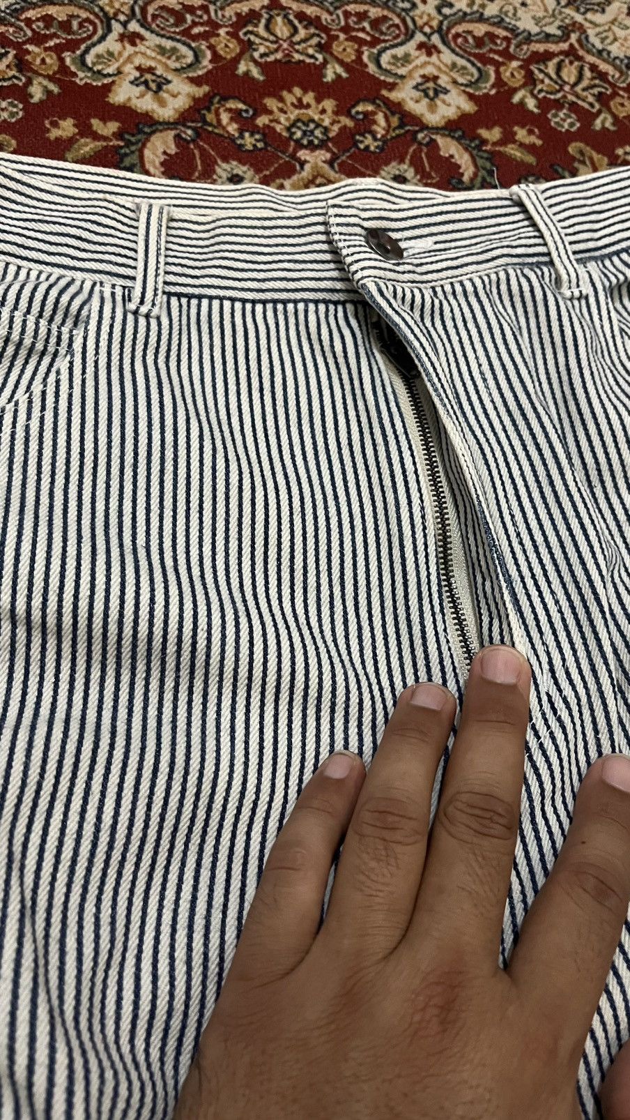 Japanese Brand Vintage Kutir japan brand super baggy hickory manualr 34 Size US 34 / EU 50 - 5 Thumbnail