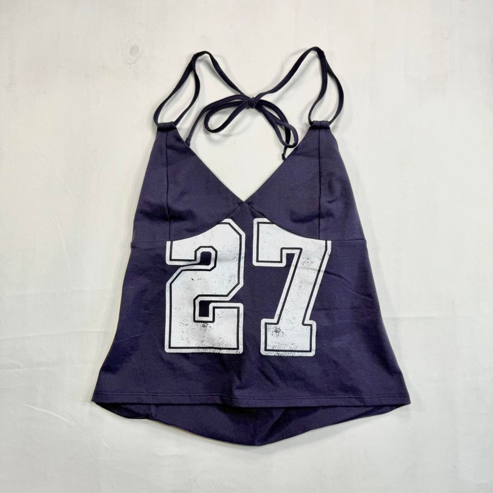 & Other Stories NWT Target Navy blue and white sporty halter top Size L / US 10 / IT 46 - 1 Thumbnail