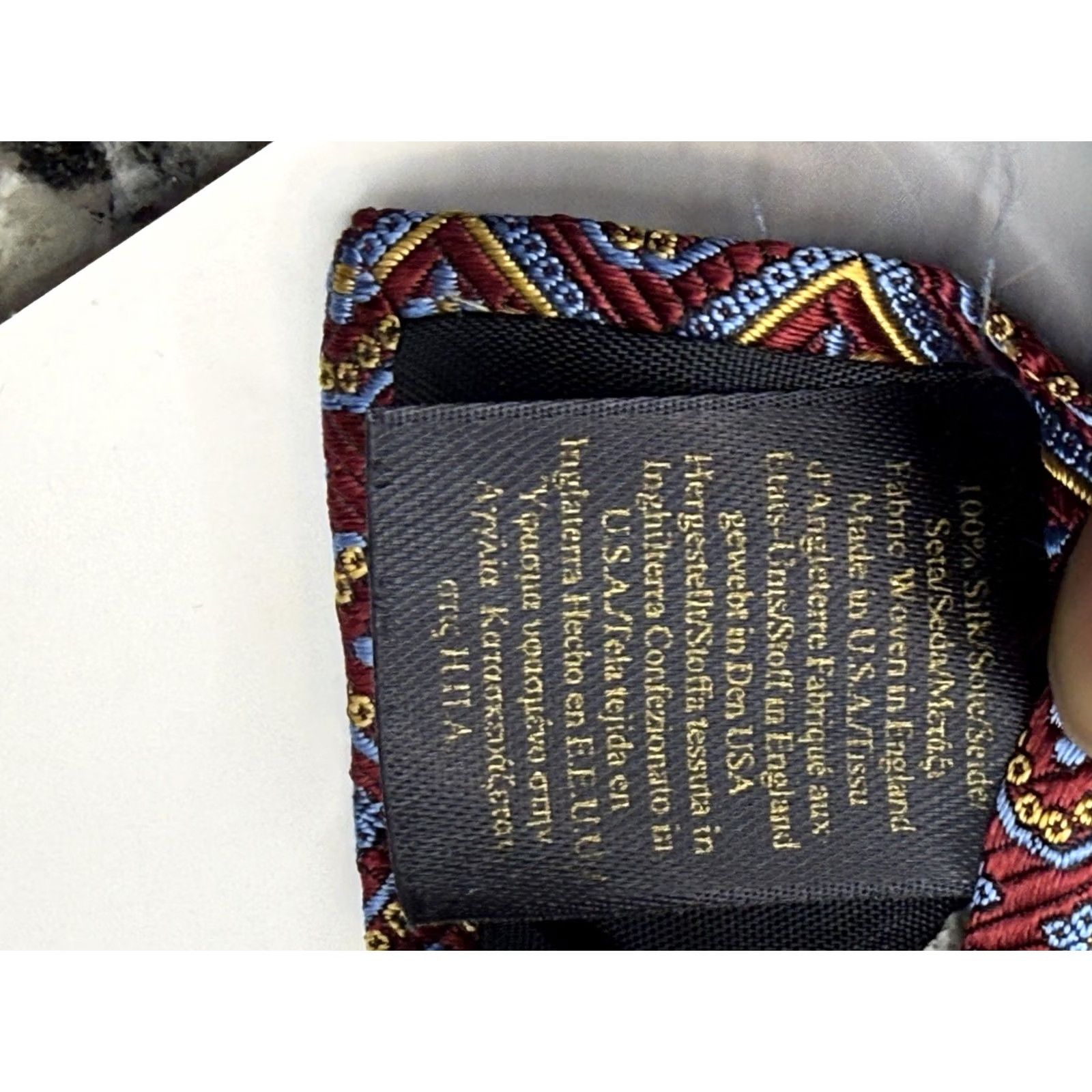 Brooks Brothers Brooks Brothers Merchants & Makers Geometric 100% Silk Tie Multicolor Men’s Tie Silk Classic Size ONE SIZE - 6 Thumbnail
