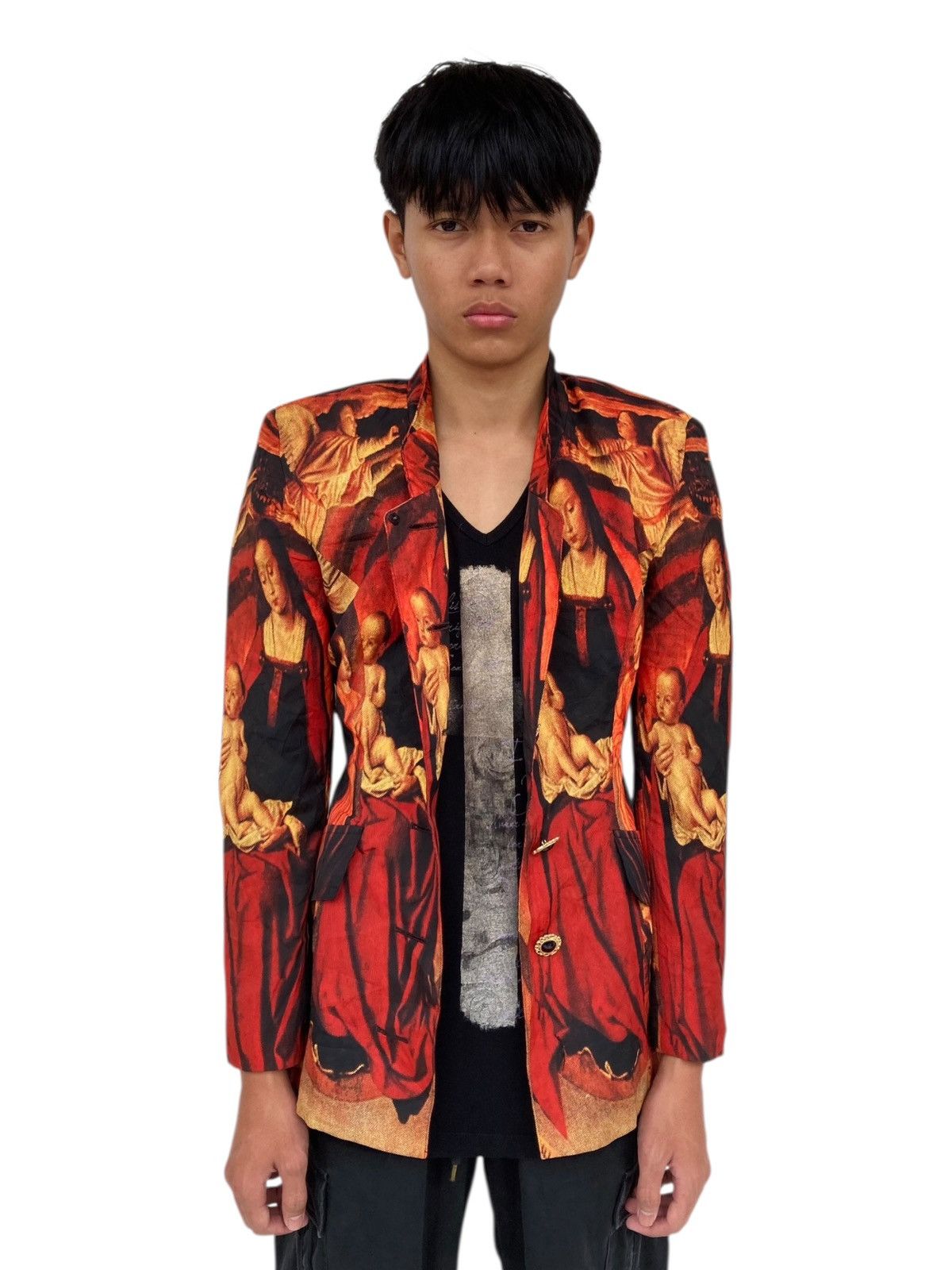 20471120 1980s Astro - C.1498 Notre Dame De Paris - Jean Hey Blazer Size 36S - 2 Thumbnail