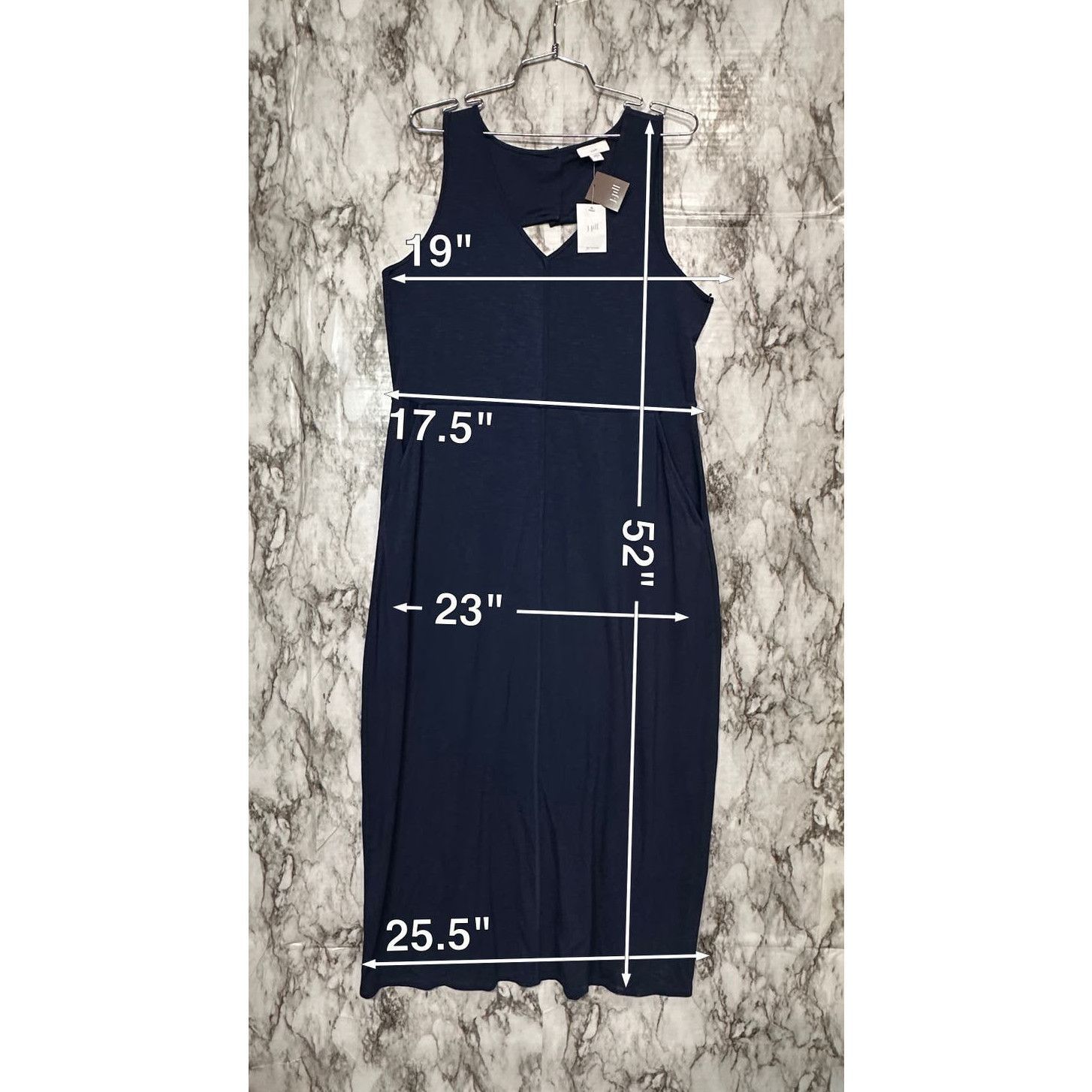 J. Jill J. Jill Cutout Sleeveless Everyday Tunic Maxi Dress Blue - M Size M / US 6-8 / IT 42-44 - 2 Thumbnail