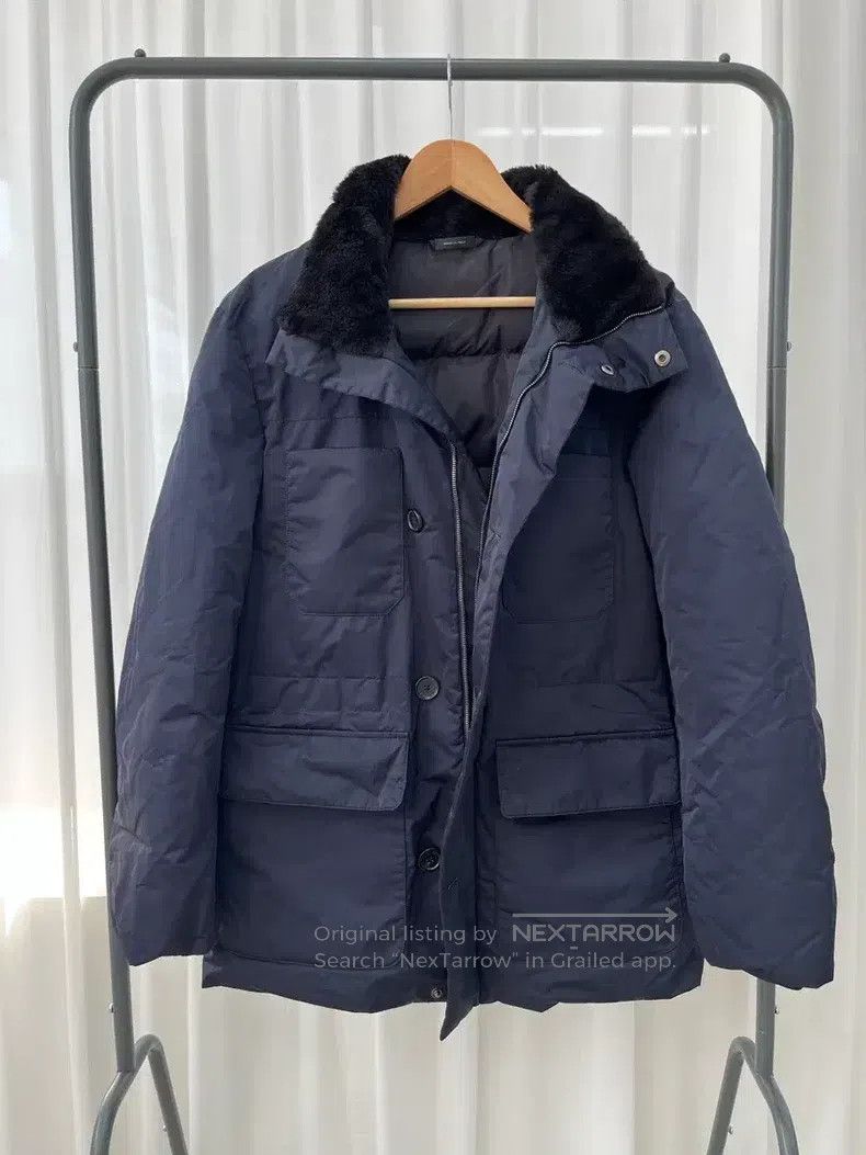 Jil Sander size 46 Men's navy down jacket