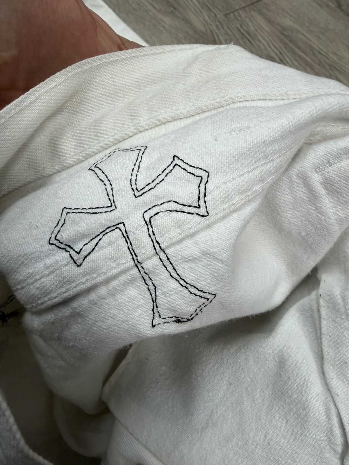 Chrome Hearts Chrome Hearts White Cheetah Patch Jeans Size US 33 - 8 Thumbnail