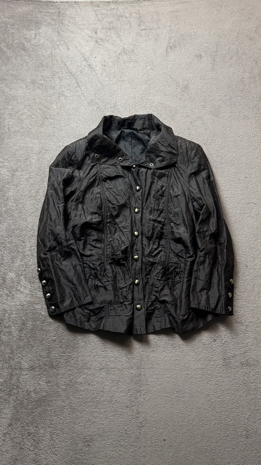 Japanese Brand Y2K Ruffle Silk Metall Button Ups Jacket cdg Steampunk LGB Size XXL / US 16-18 / IT 52-54 - 2 Thumbnail