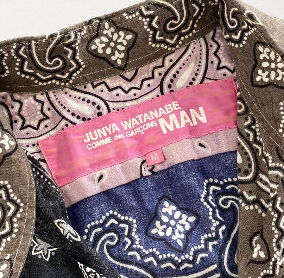 Comme des Garcons × Junya Watanabe Archive Junya Patchwork Bandana Button Down Shirt Multicolor Size US S / EU 44-46 / 1 - 6 Thumbnail