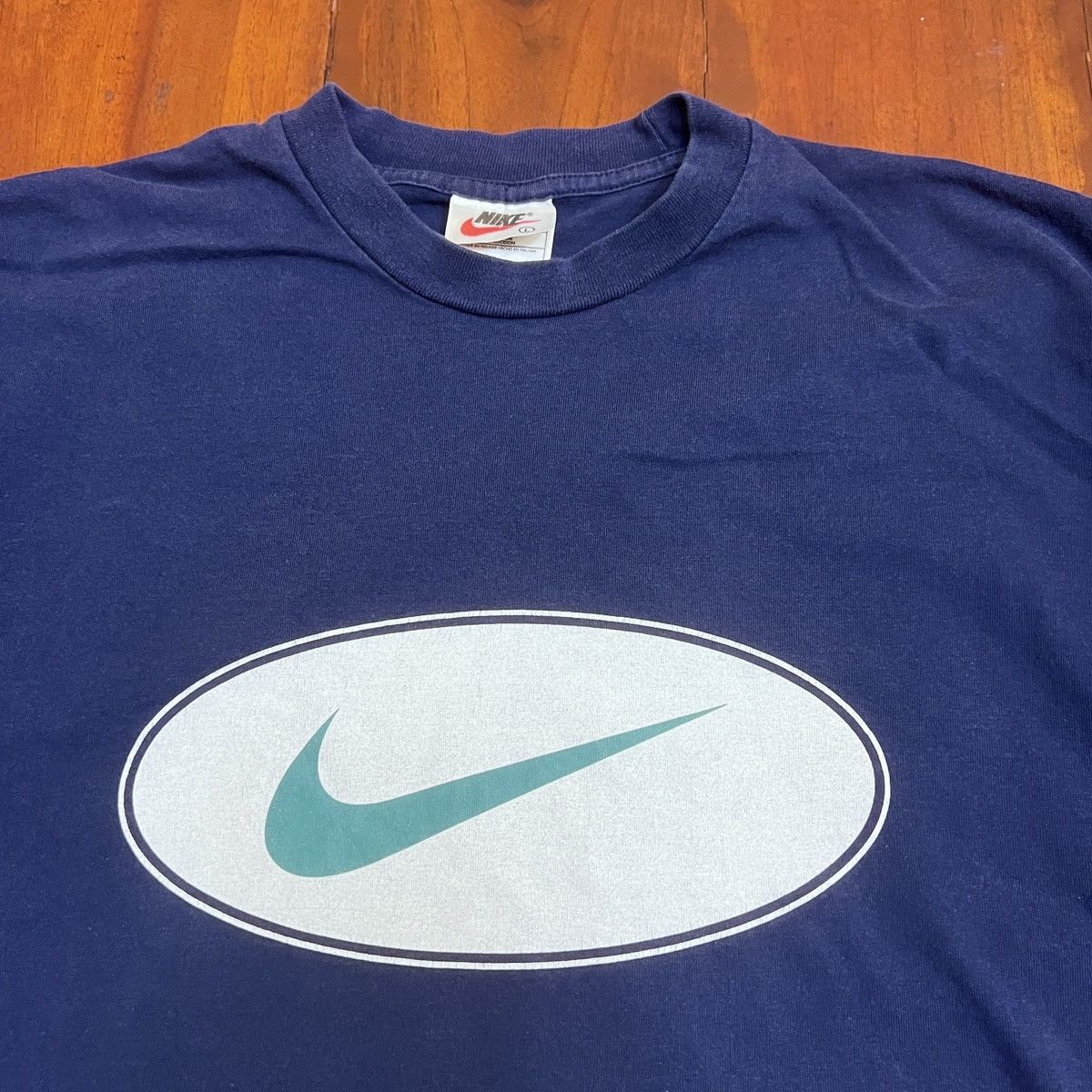 Nike Vintage Nike oval Size US L / EU 52-54 / 3 - 3 Thumbnail