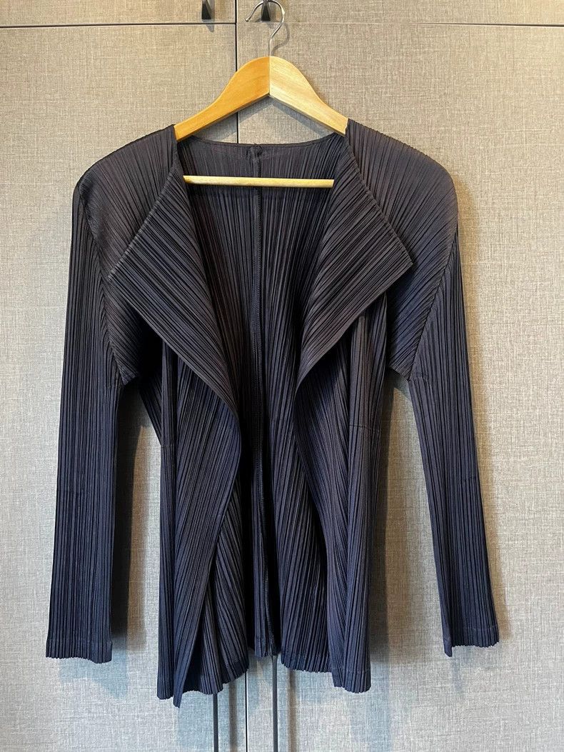 Issey Miyake issey miyake size:3 Grayish-blue cardigan Size XXS / US 00 / IT 34 - 1 Thumbnail
